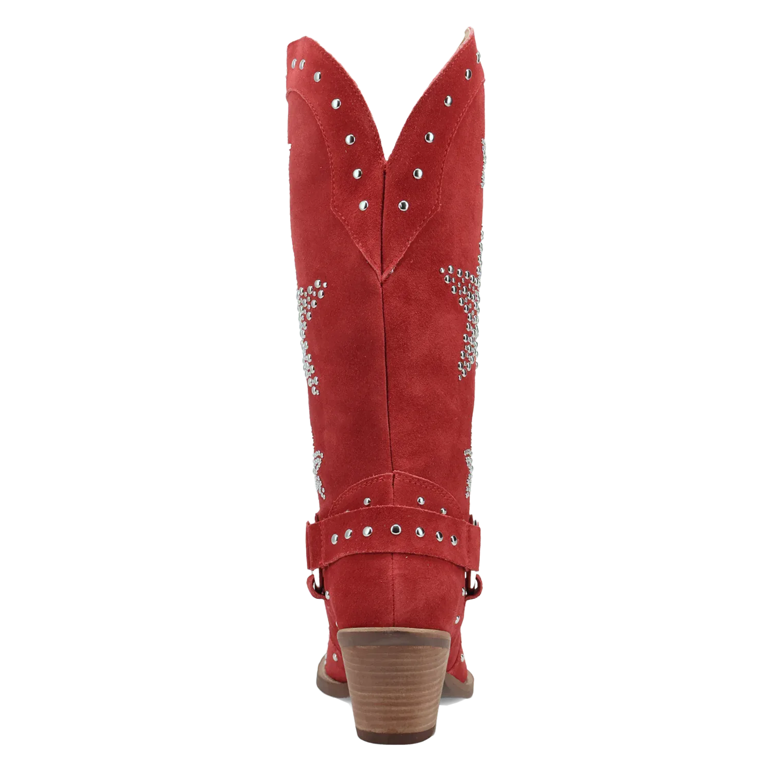 Dan Post Boots Boots Women's Lucky Stars Suede Leather Boot Red Color - Dingo