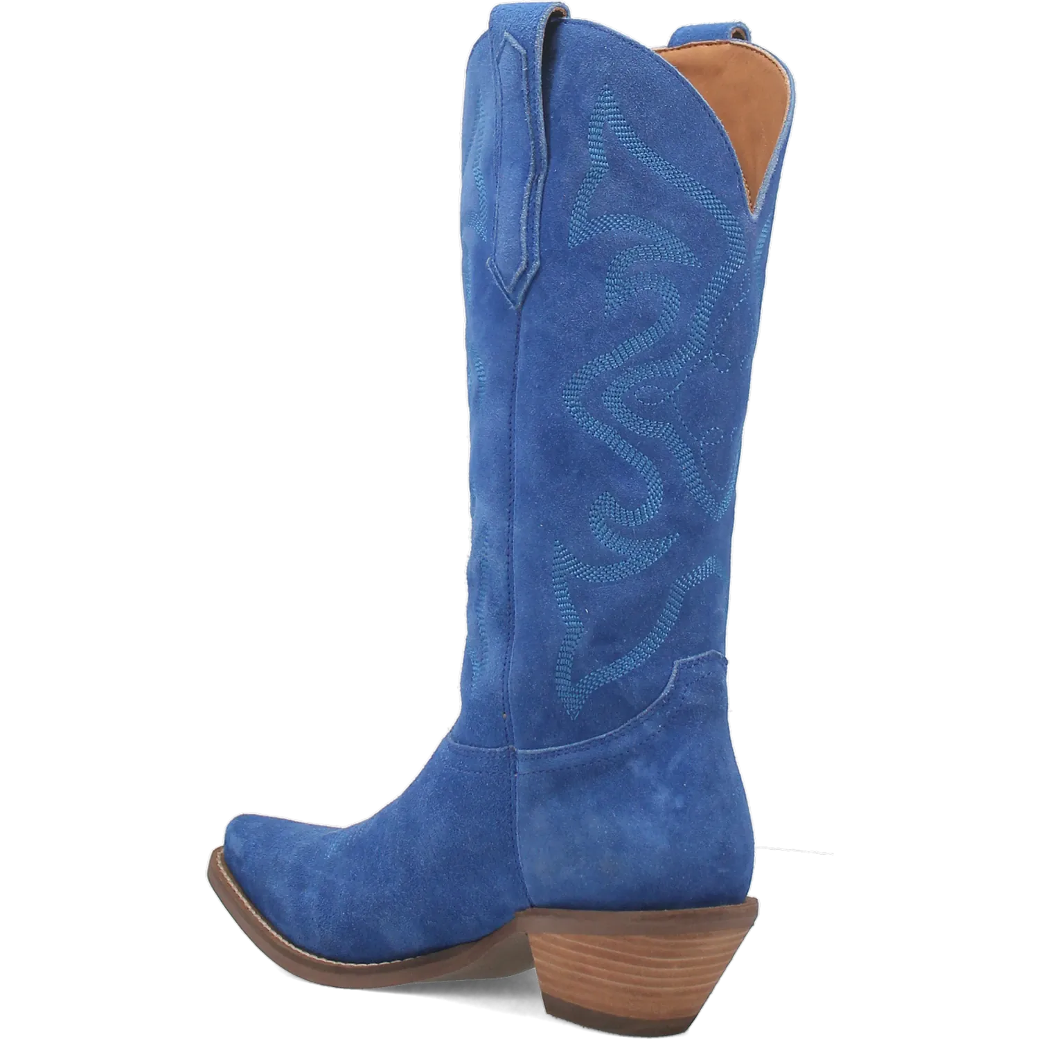 Dan Post Boots Boots Women's Out West Leather Snip Toe Boots Blue Color - Dingo