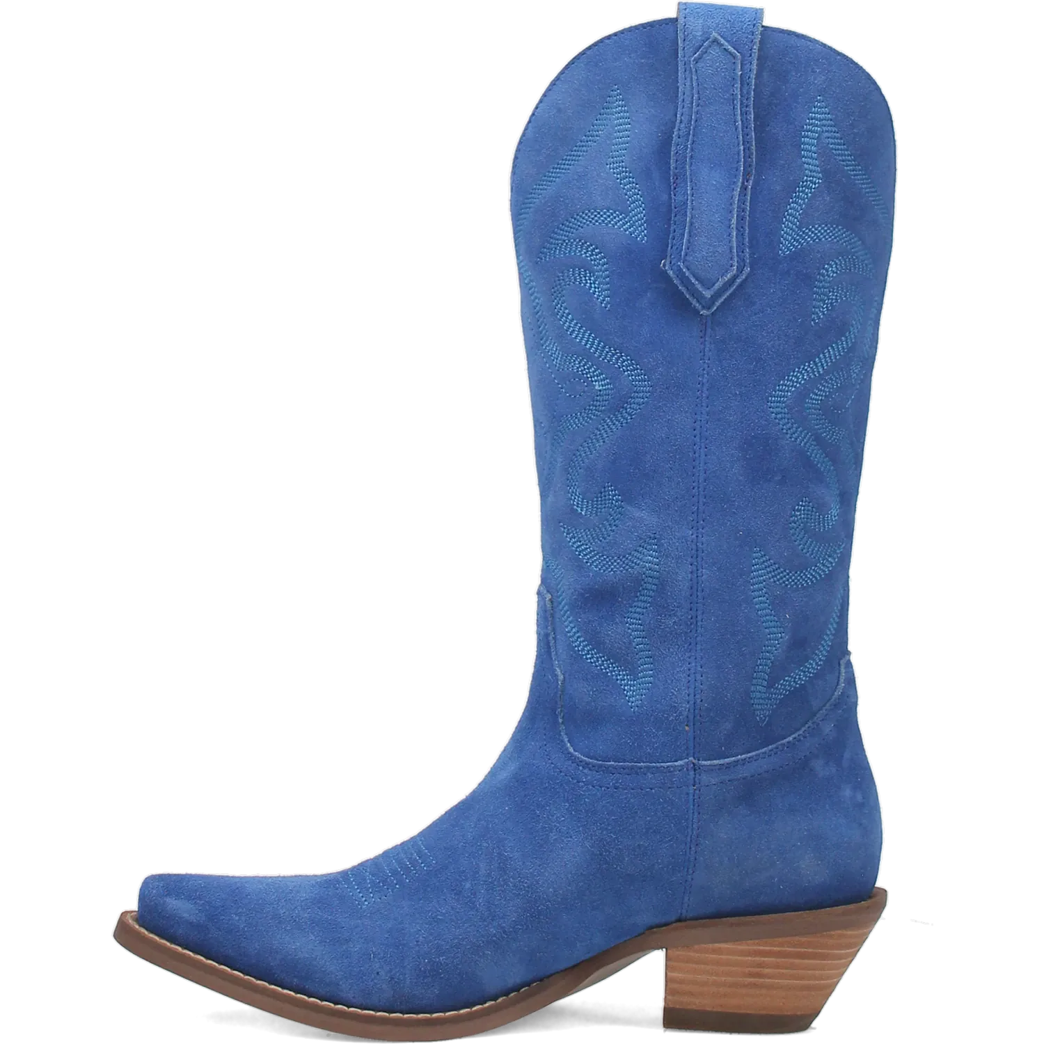 Dan Post Boots Boots Women's Out West Leather Snip Toe Boots Blue Color - Dingo