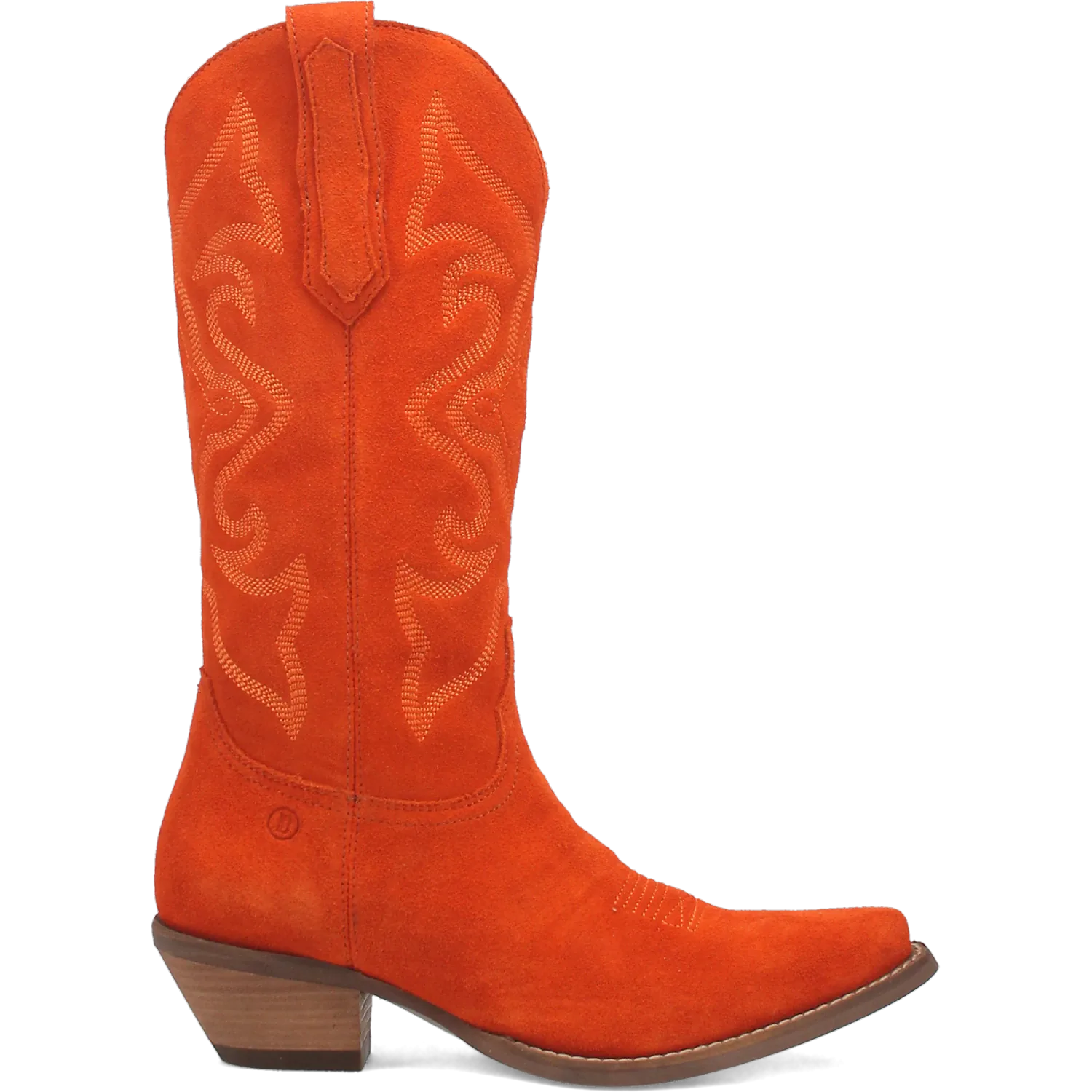 Dan Post Boots Boots Women's Out West Leather Snip Toe Boots Orange Color - Dingo