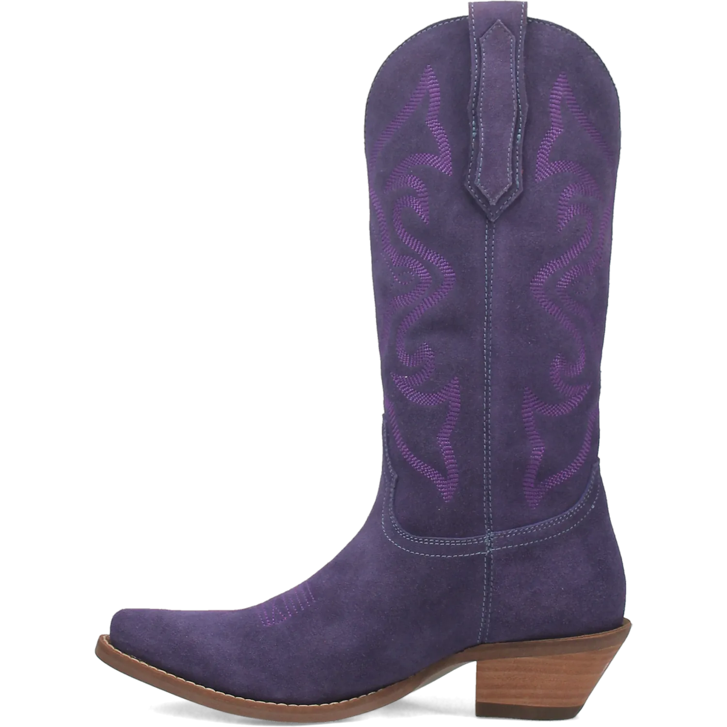 Dan Post Boots Boots Women's Out West Leather Snip Toe Boots Plum Color - Dingo