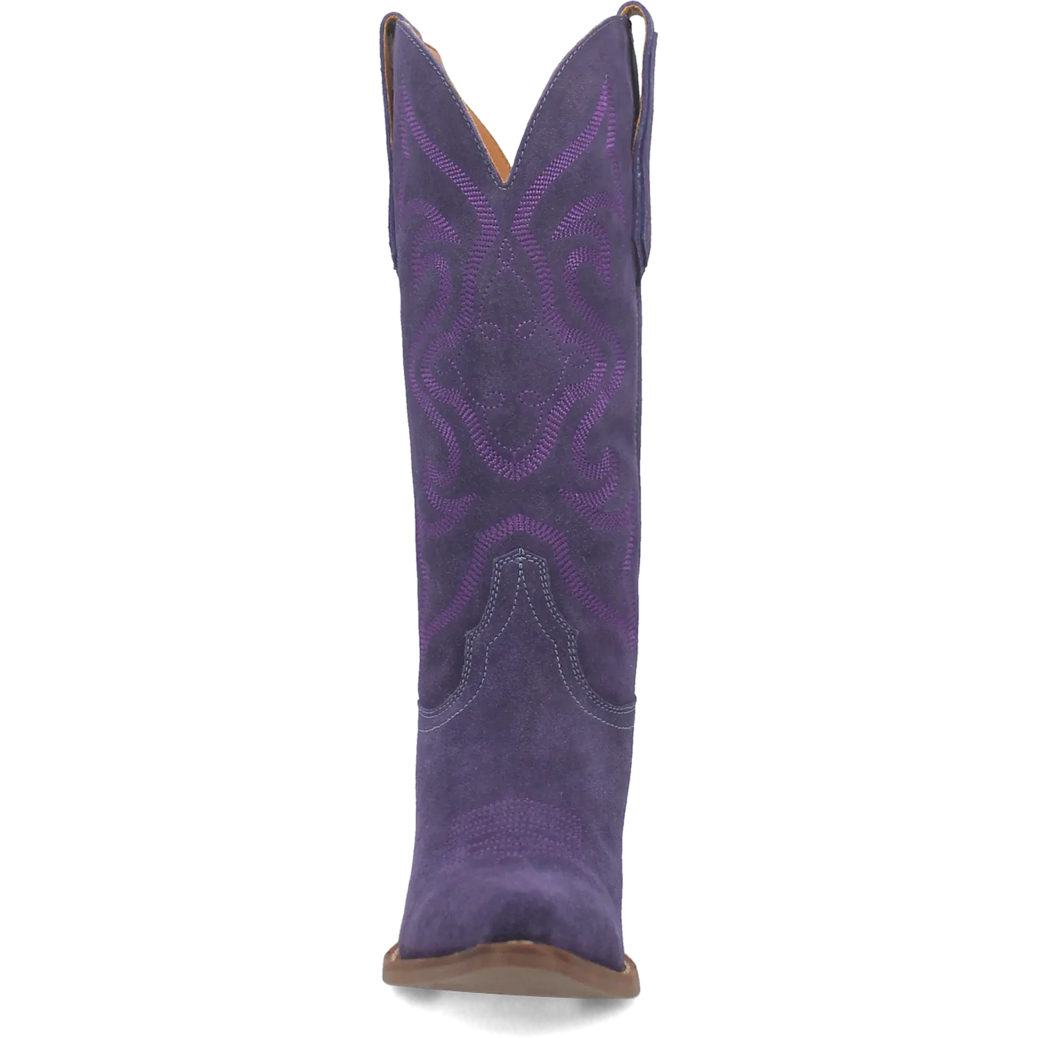 Dan Post Boots Boots Women's Out West Leather Snip Toe Boots Plum Color - Dingo