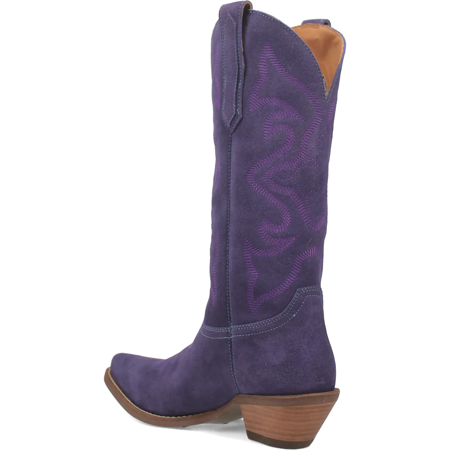 Dan Post Boots Boots Women's Out West Leather Snip Toe Boots Plum Color - Dingo