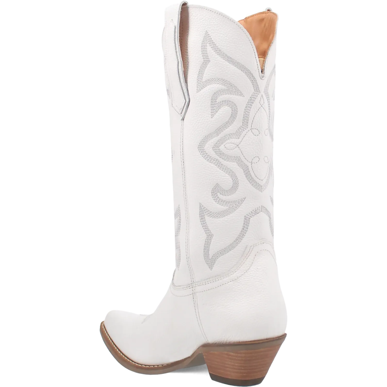 Dan Post Boots Boots Women's Out West Leather Snip Toe Boots White Color - Dingo