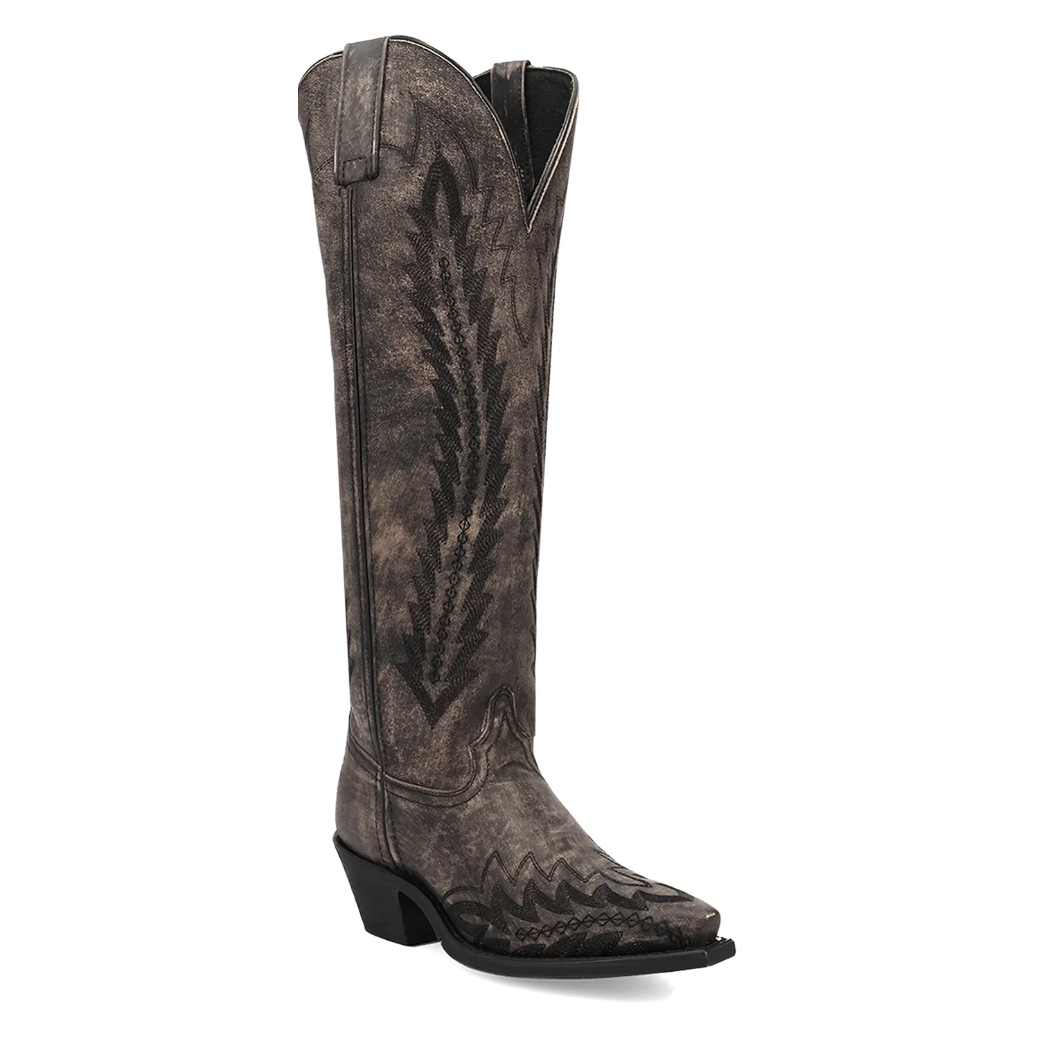 Dan Post Boots Boots Women's Roxelle Wide Calf Leather Tall Boot Black Color - Dan Post Boots