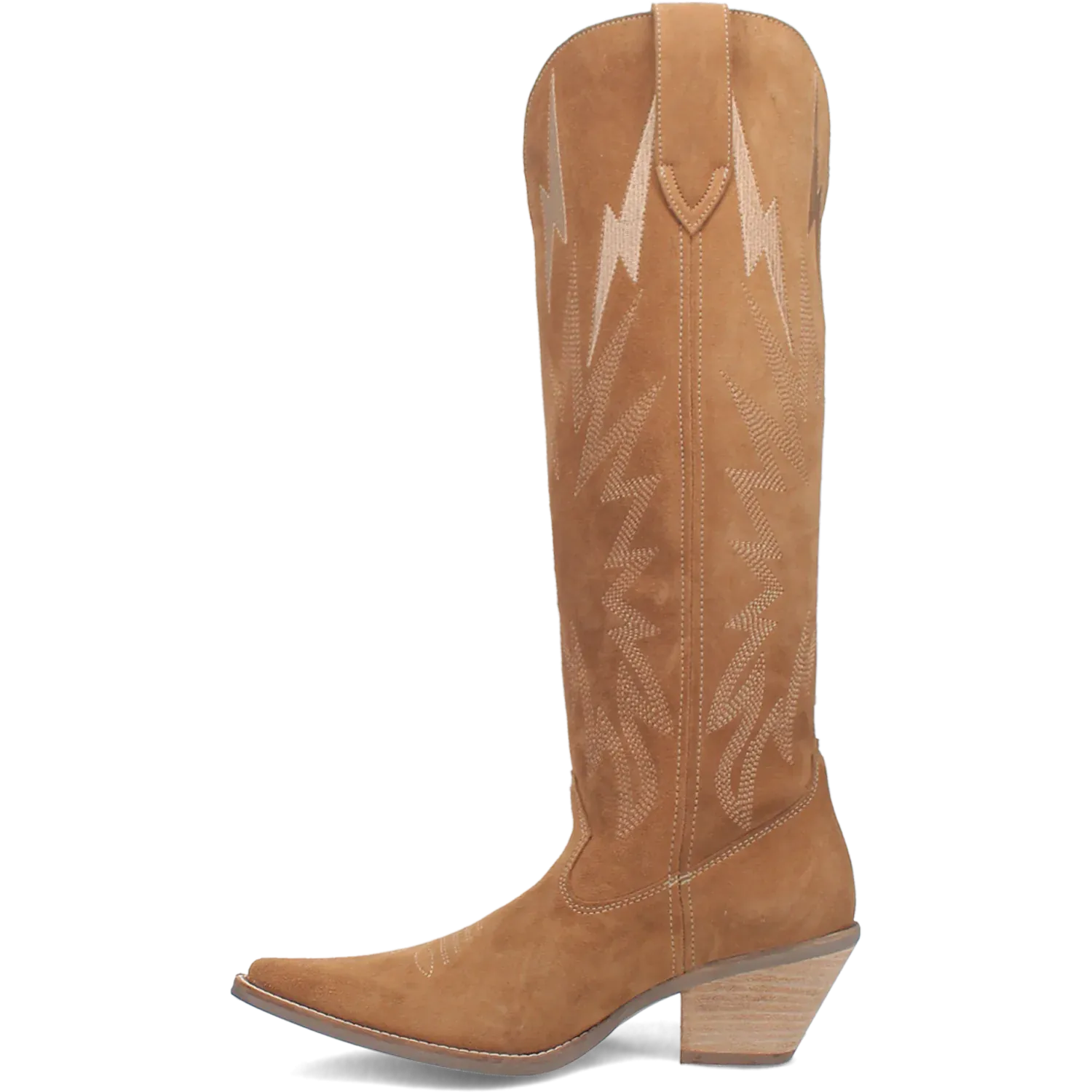 Dan Post Boots Boots Women's Thunder Road Suede Leather Tall Boot Camel Brown Color - Dingo
