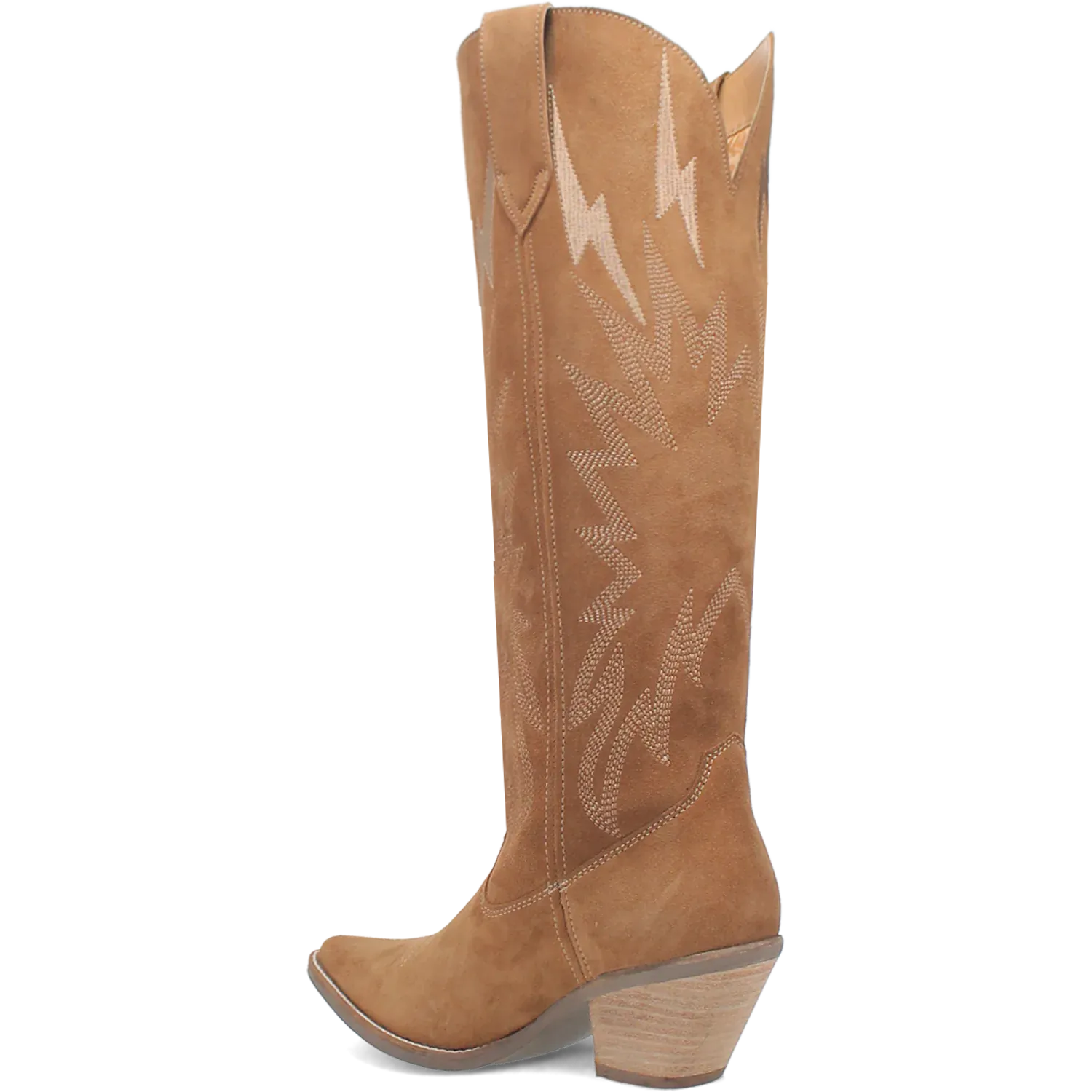 Dan Post Boots Boots Women's Thunder Road Suede Leather Tall Boot Camel Brown Color - Dingo