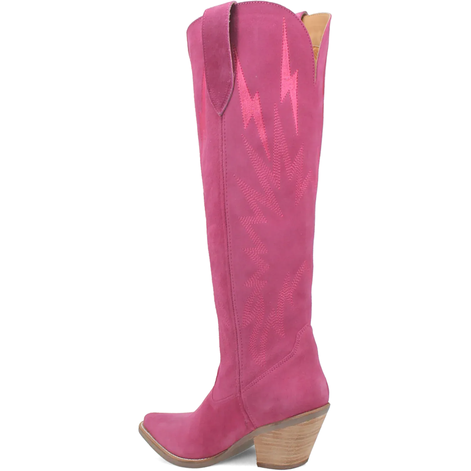 Dan Post Boots Boots Women's Thunder Road Suede Leather Tall Boot Fuchsia Pink Color - Dingo