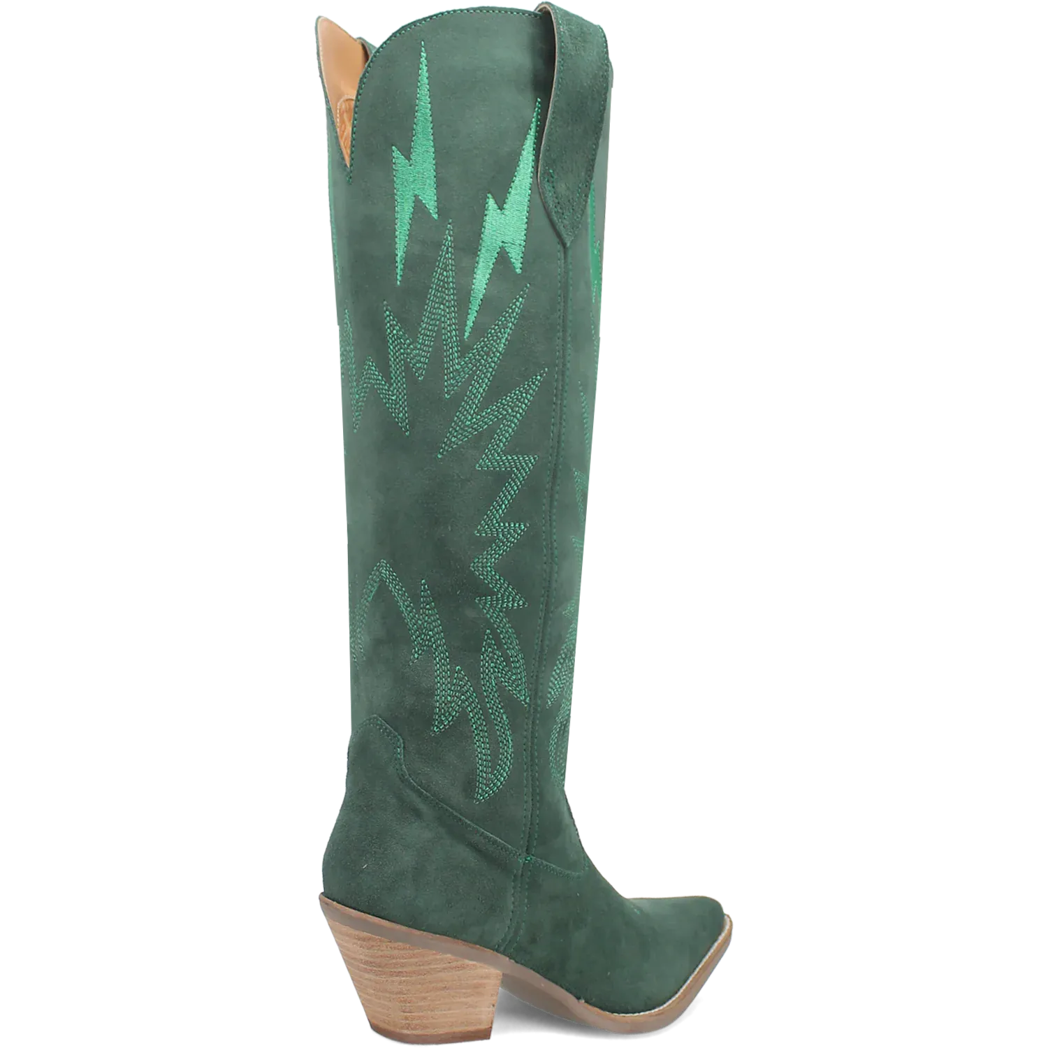 Dan Post Boots Boots Women's Thunder Road Suede Leather Tall Boot Green Color - Dingo