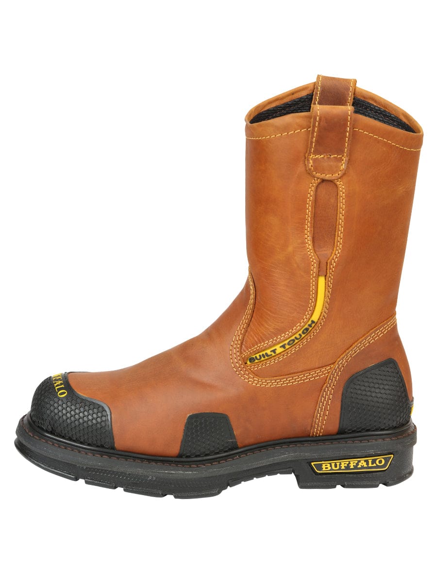 Buffalo & Bull Men’s Work Boots - Honey 123029 - Left Side View