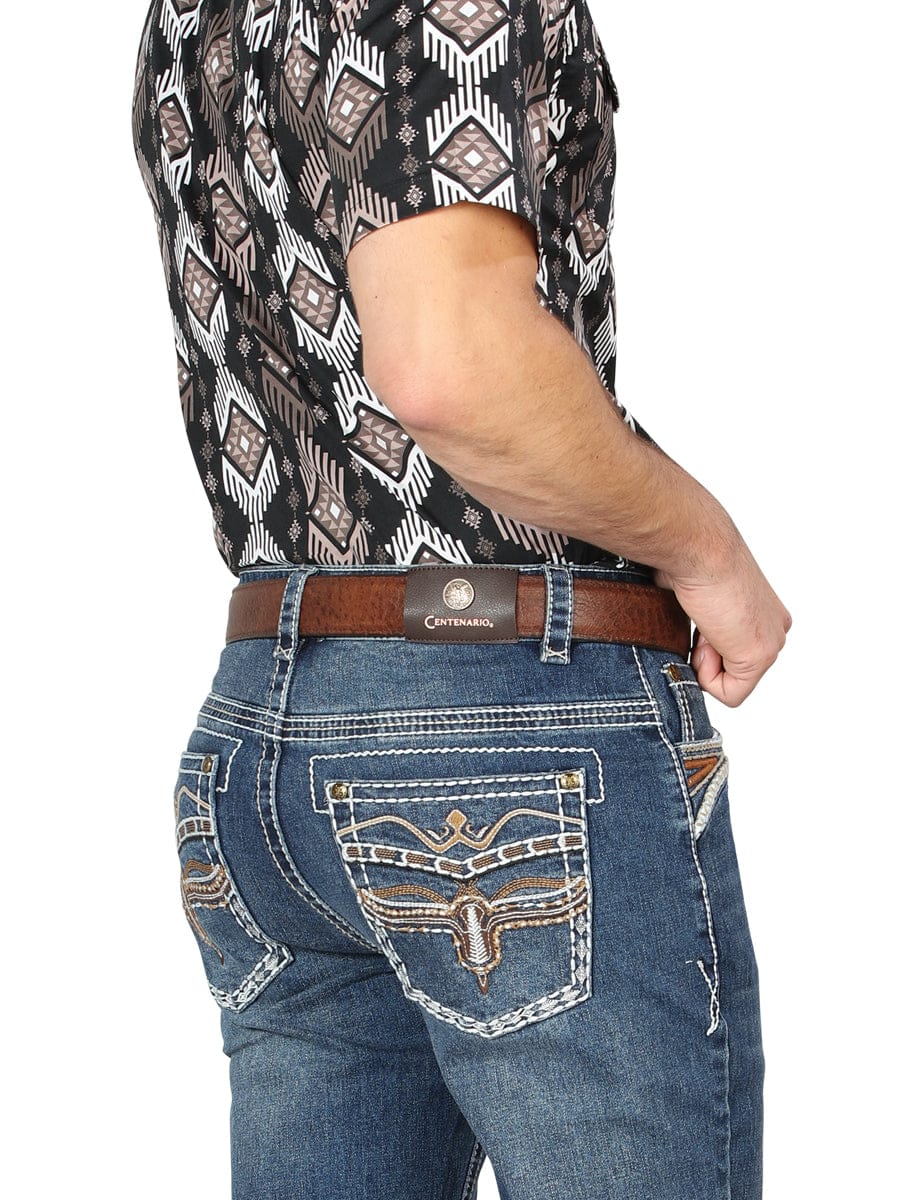El General Western Wear CABALLERO Centenario Bootcut Denim Jeans - Dark Blue 44970