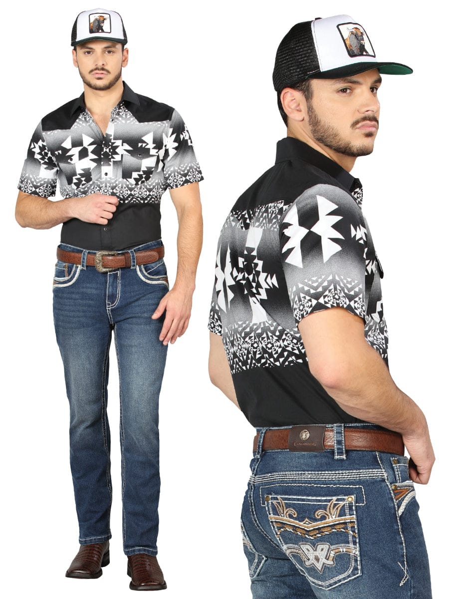 El General Western Wear CABALLERO Centenario Bootcut Denim Jeans - Medium Blue 44973