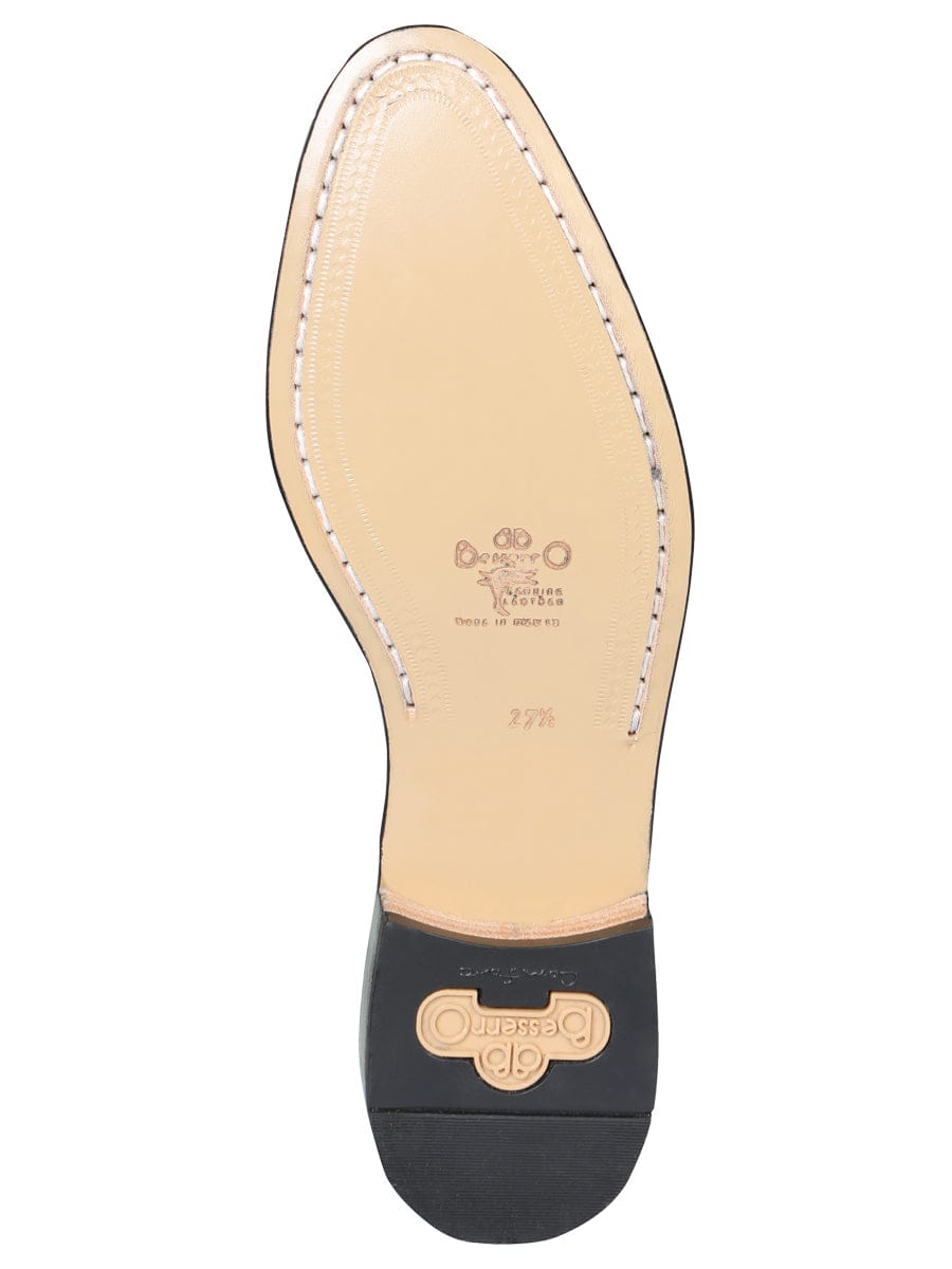 El General Western Wear CABALLERO El Besserro Charro Boot - Leather Bone 201 sole view