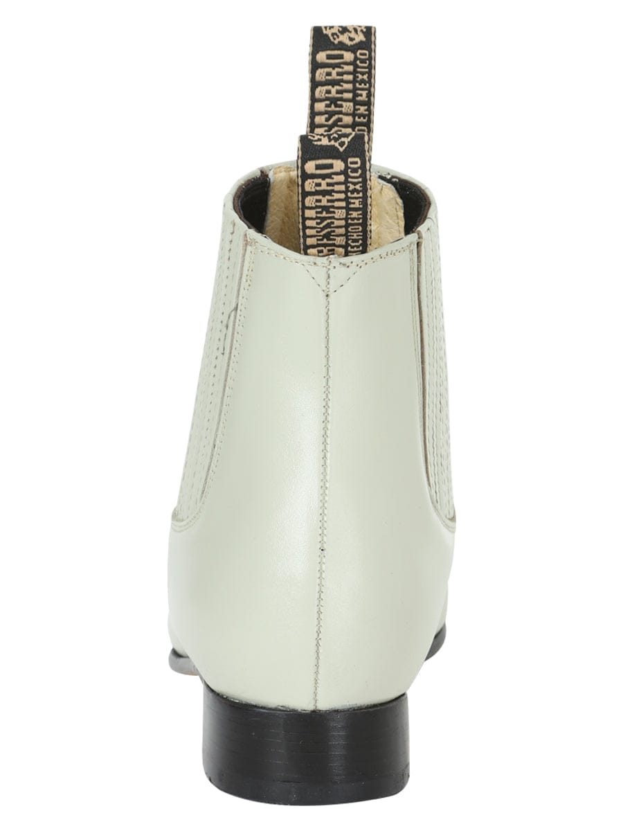 El General Western Wear CABALLERO El Besserro Charro Boot - Leather Bone 201 back view