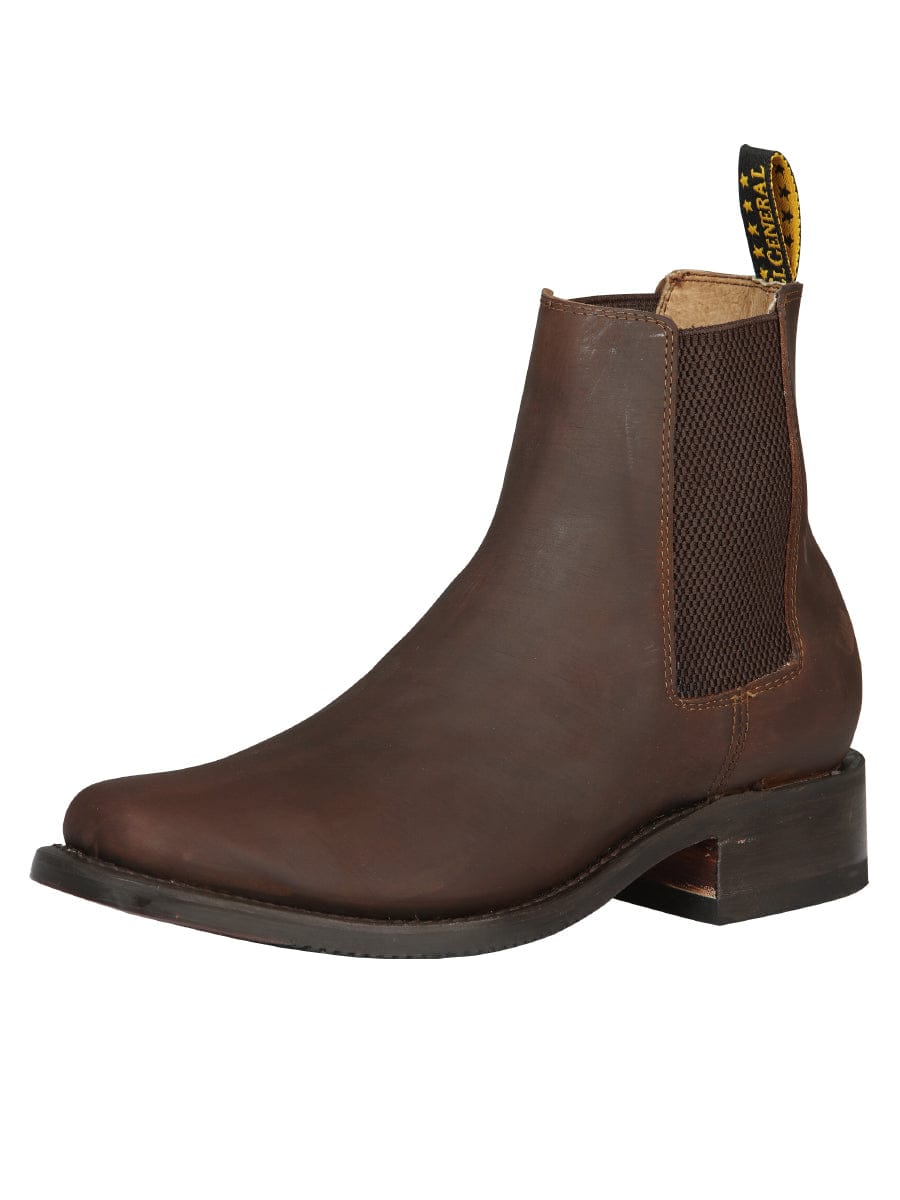 El General Western Wear CABALLERO El General Men’s Ankle Boot - Honey 45005 side view