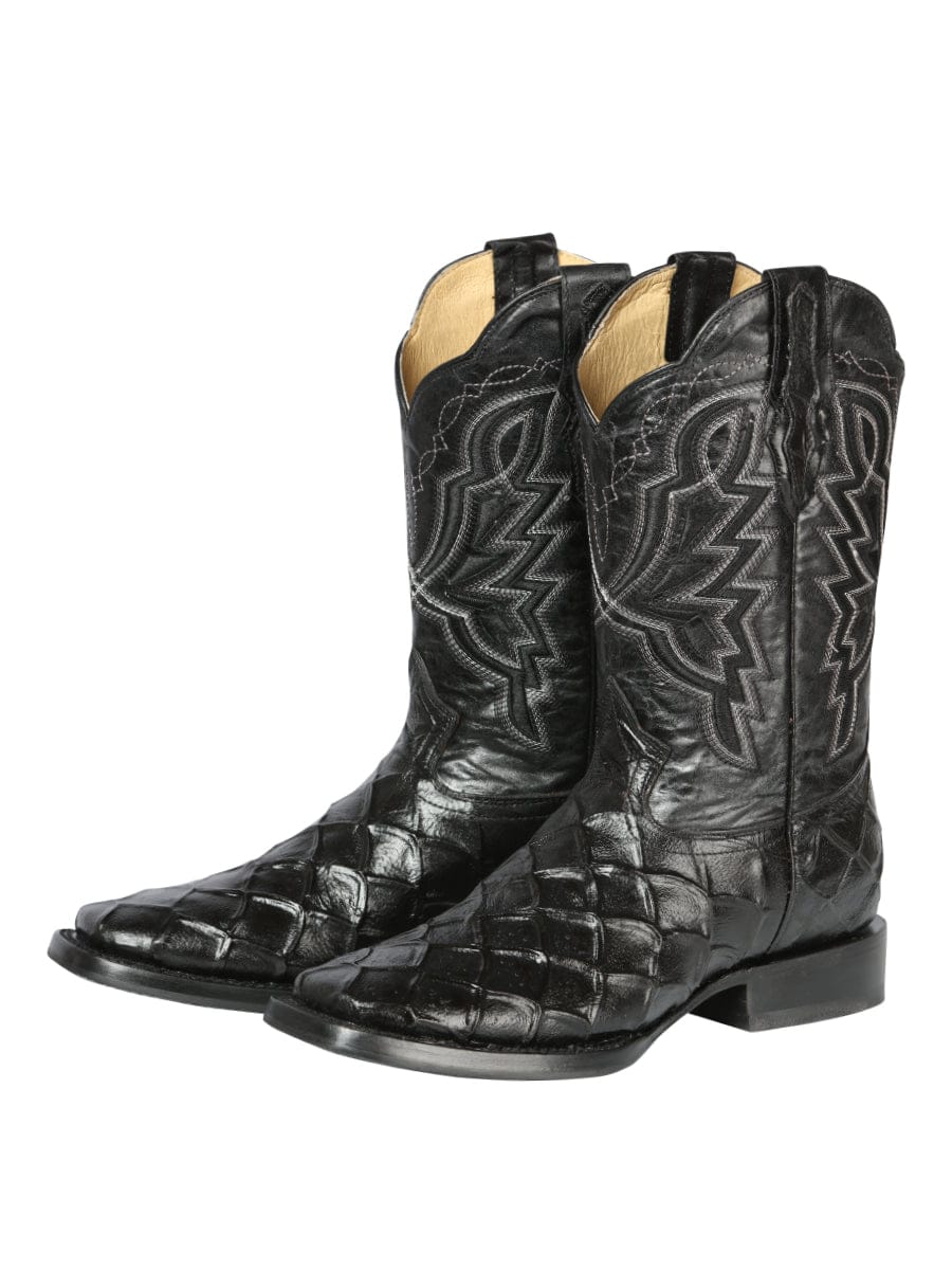 El General Rodeo Boot - Printed Pirarucu Black 44663 - Pair Side View