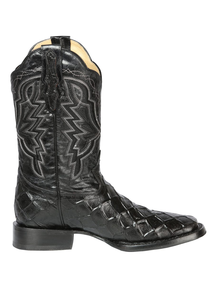El General Rodeo Boot - Printed Pirarucu Black 44663 - Right Side View