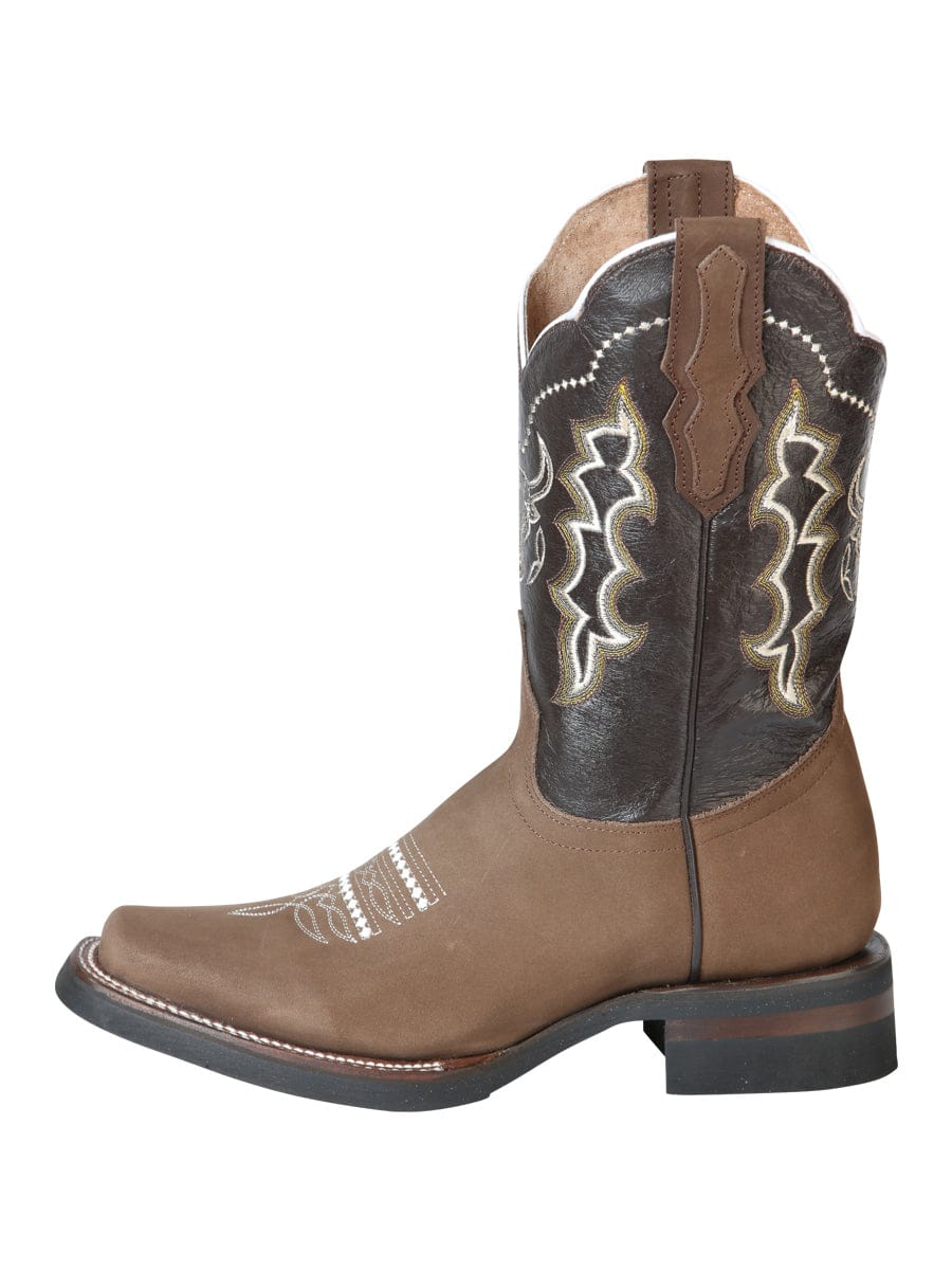 El General Rodeo Boot - Nobuck Camel 51113 - LEft Side View