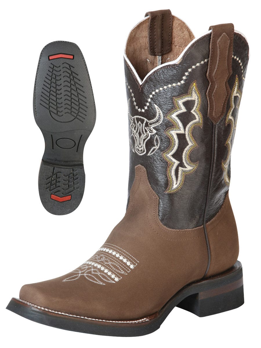 El General Rodeo Boot - Nobuck Camel 51113 - Side View