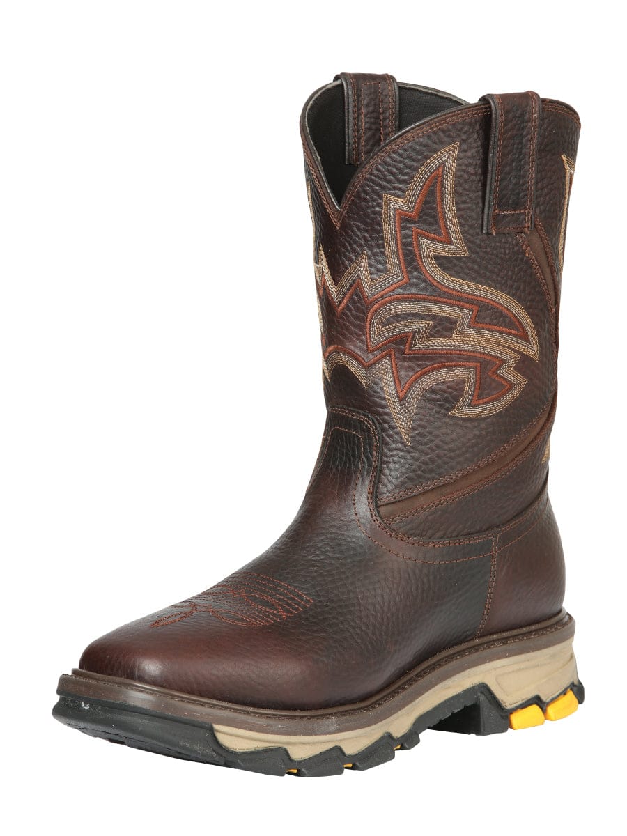 El General Rodeo Work Boot - Bull Fight Brown 44692 - Side View