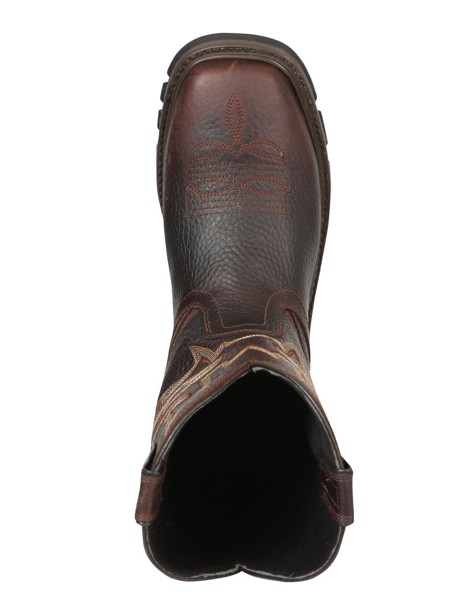 El General Rodeo Work Boot - Bull Fight Brown 44692 - Top View