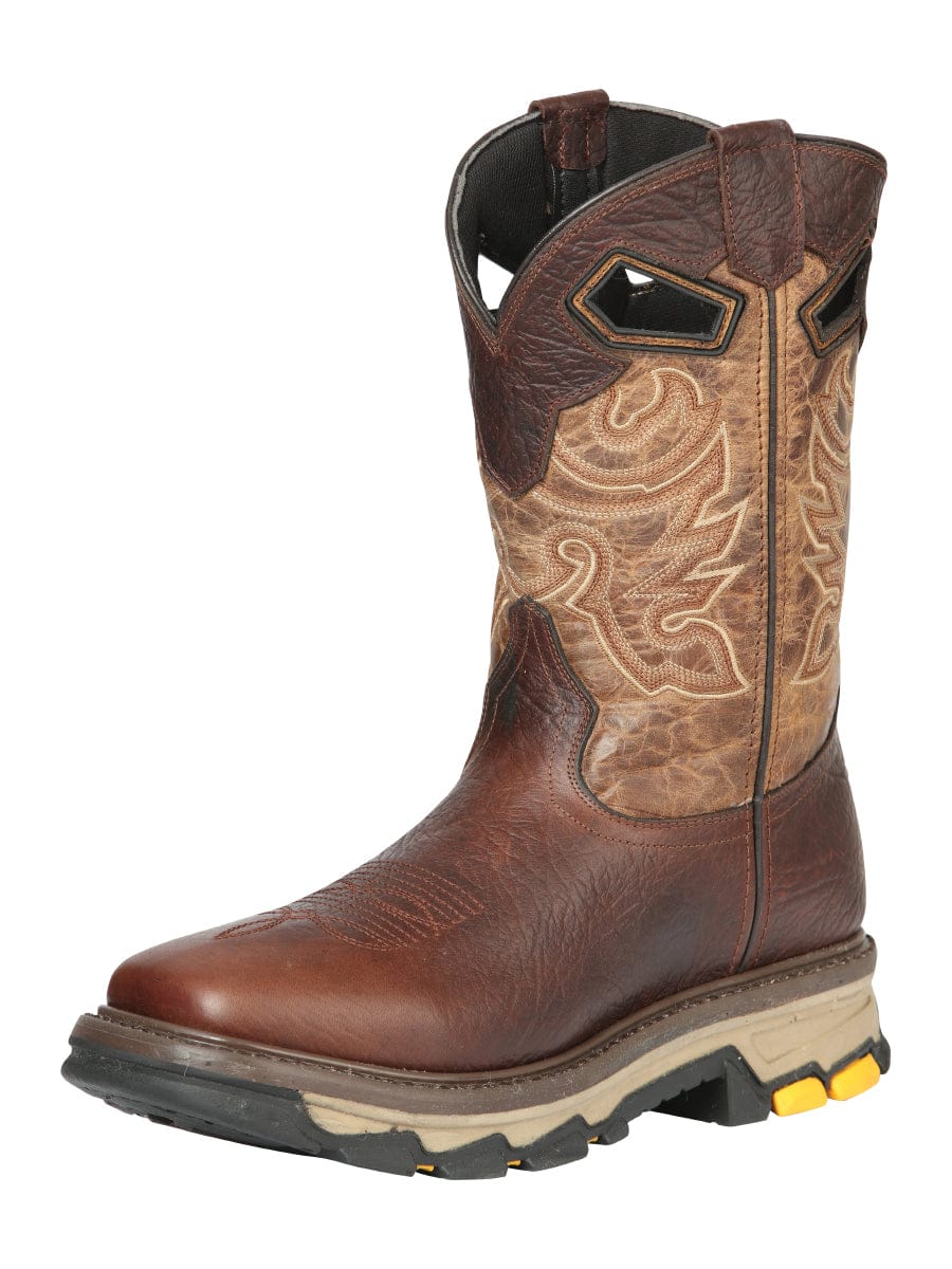 El General Rodeo Work Boot - Leather Brown 44685 - Side View