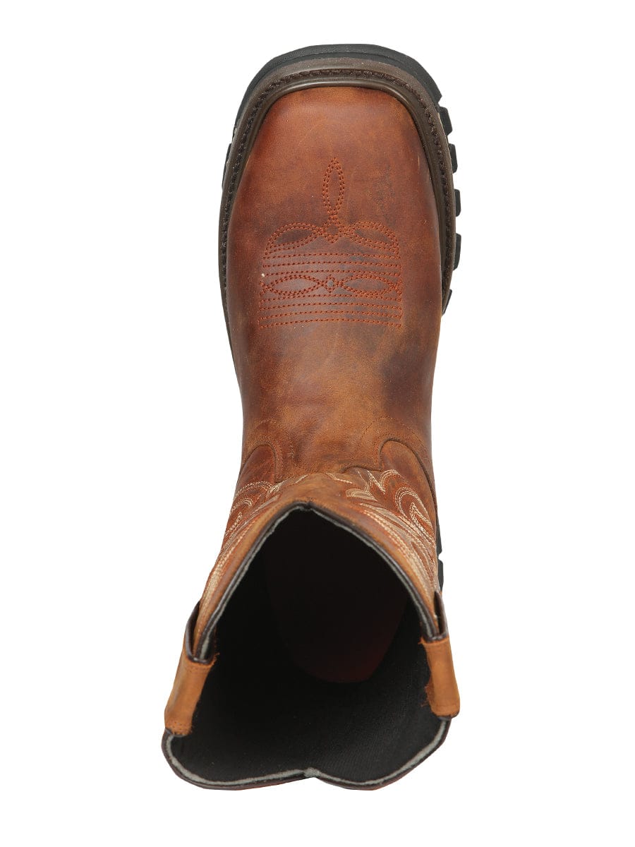 El General Rodeo Work Boot - Leather Wisky 44695 - Top View