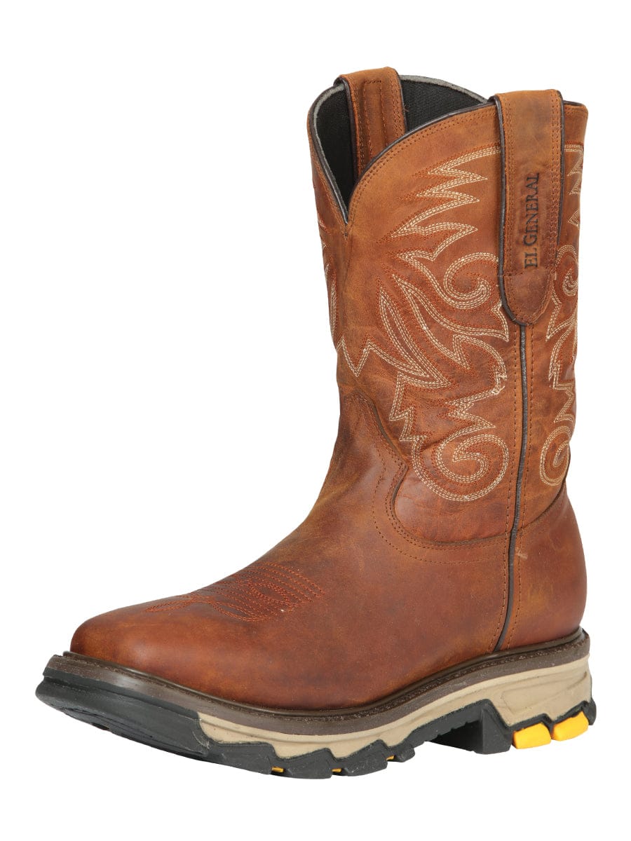 El General Rodeo Work Boot - Leather Wisky 44695 - Side View