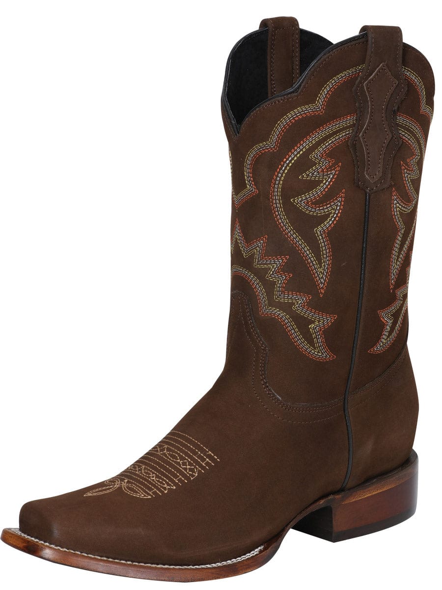 El Señor de los Cielos Men’s Cowboy Boot - Cinnamon Nubuck 124065 - Side View