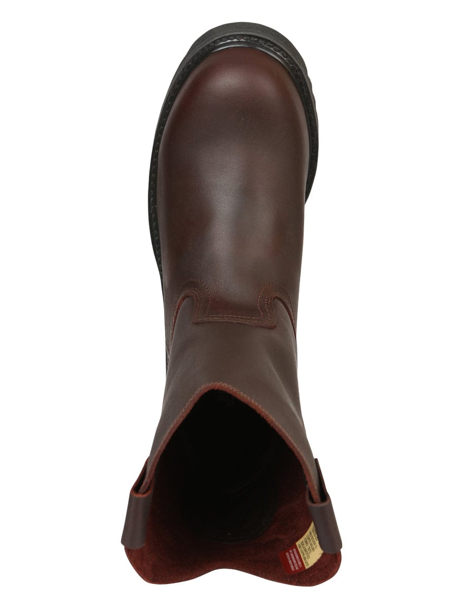 El General Western Wear CABALLERO Work Boot Establo - Leather Grasso - Shedron 13351 top view