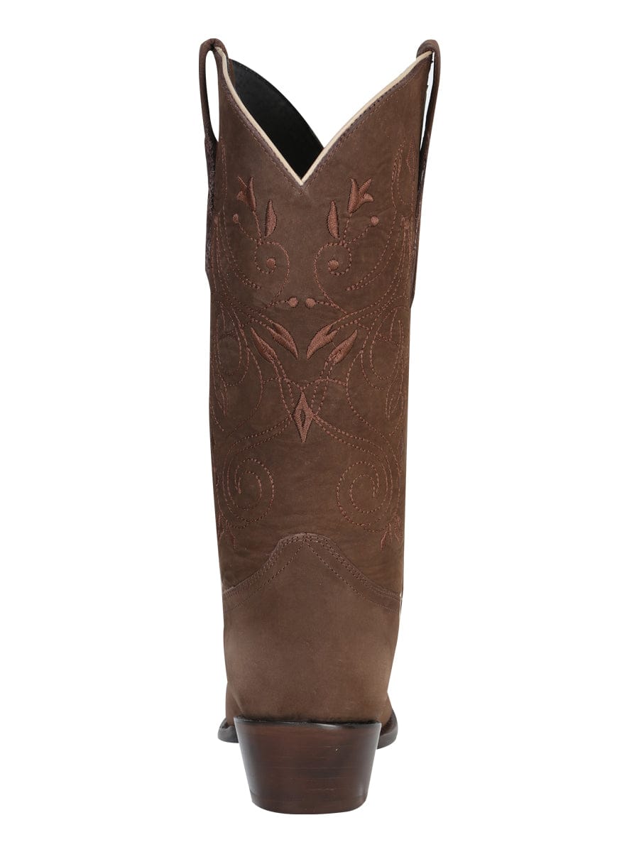 El General Limited Edition Western Boot - Nobuck Camel 34513 - Back