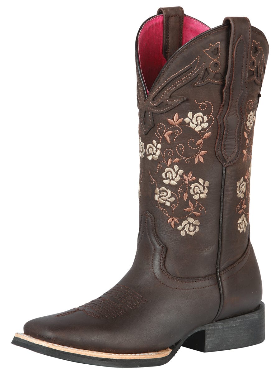 El General Western Wear DAMA El General Women's Cowboy Boot - Crazy Brown 44635 side view