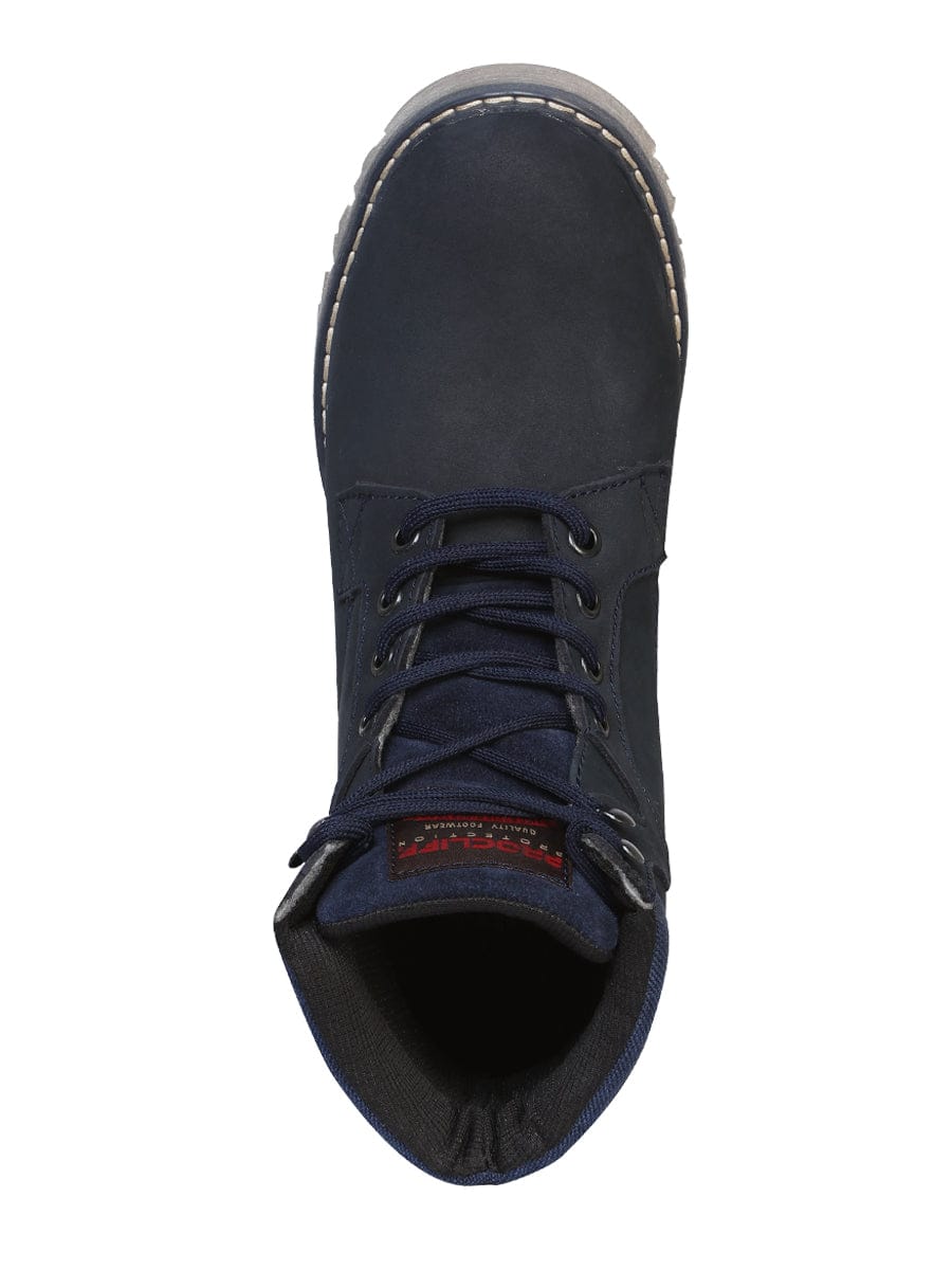 El General Western Wear DAMA ProCliff Protection Women's Nubuck Lace Up Boot- Blue. 35226