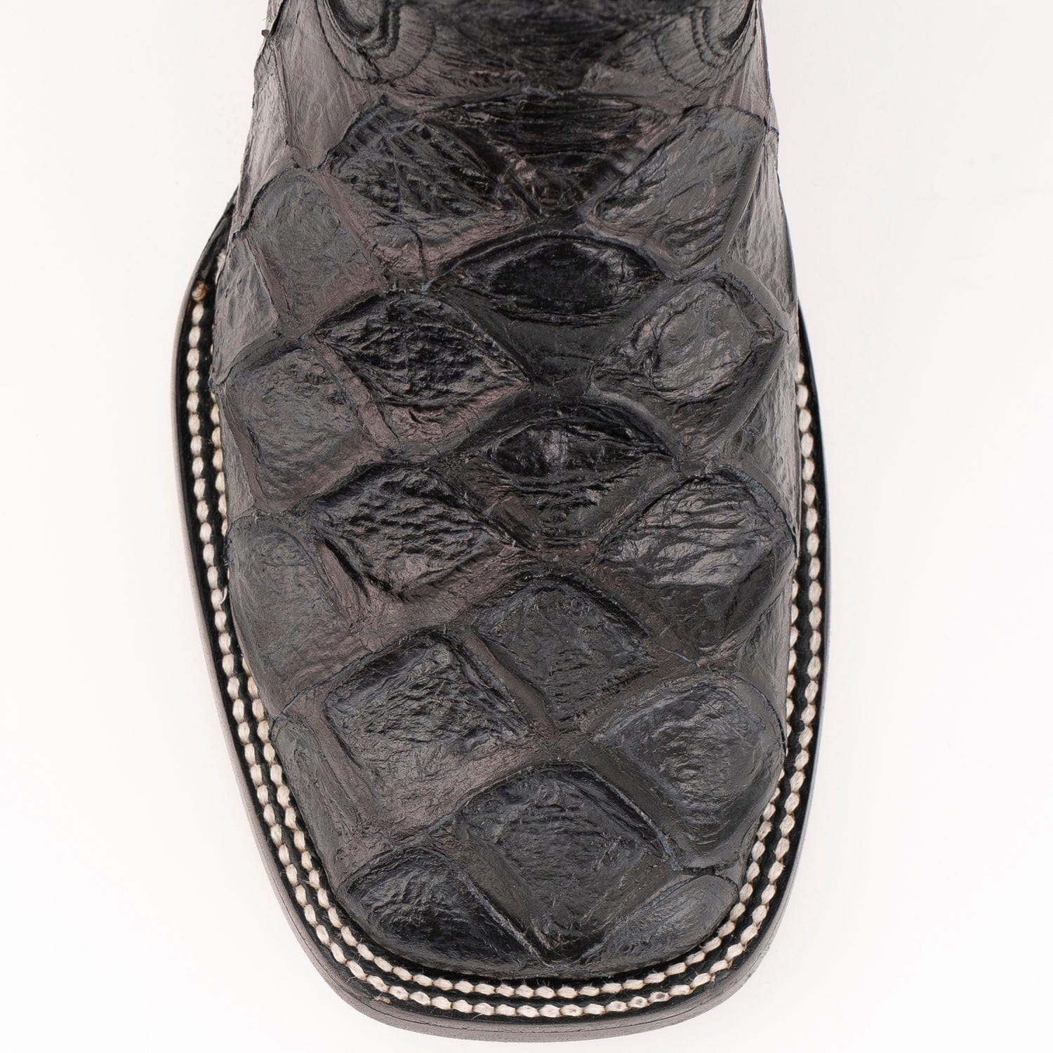 Ferrini Boots Boots 6 Ferrini Women's Bronco Square Toe Boots Pirarucu Fish Print - Black 9339304
