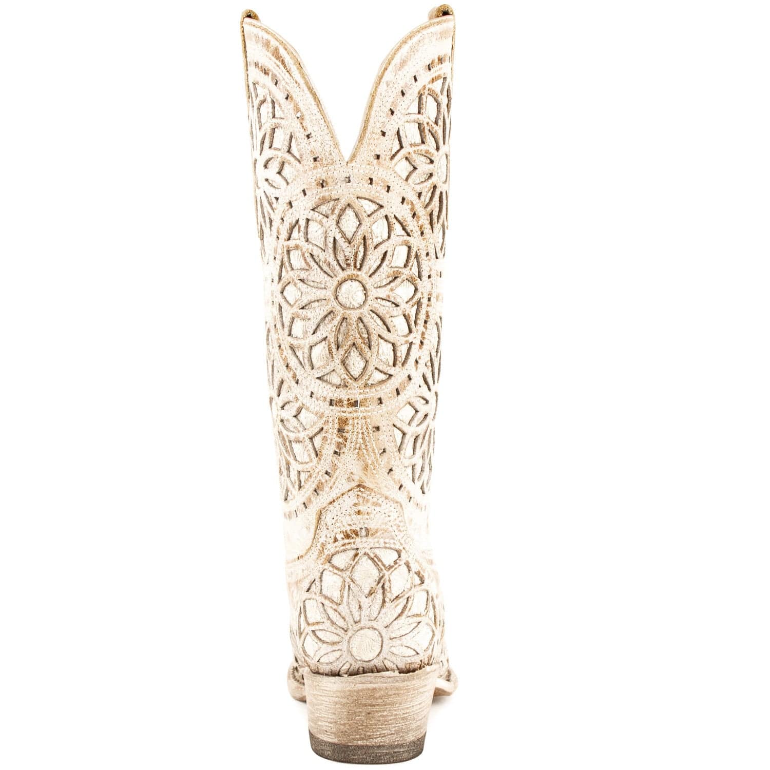 Ferrini Boots Boots Ferrini Women's Mandala Snip Toe Boots Handcrafted - Shaby Chic Brown 8176110
