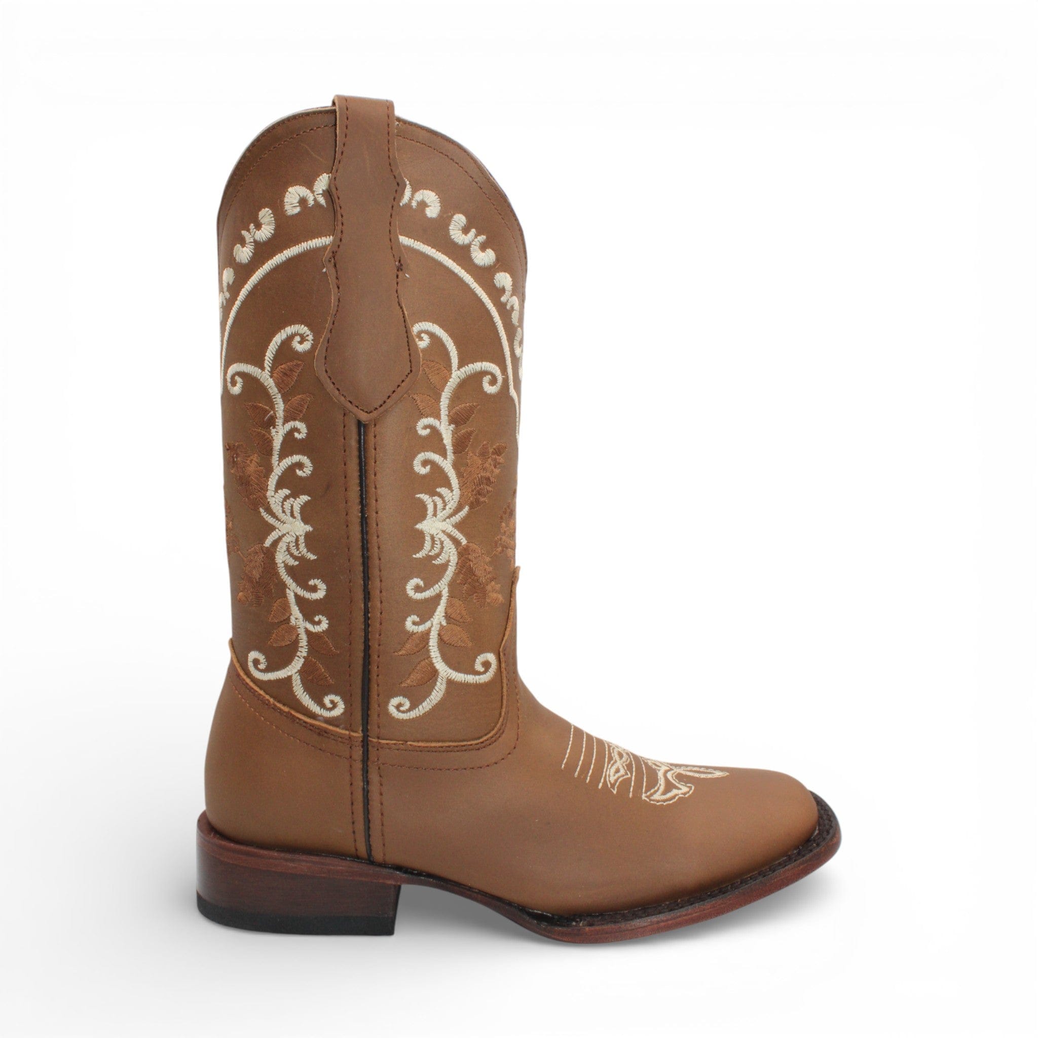 Hooch Boots Boots Women’s Genuine Leather Square Toe Tall Boots Tan Color – Hooch Boots