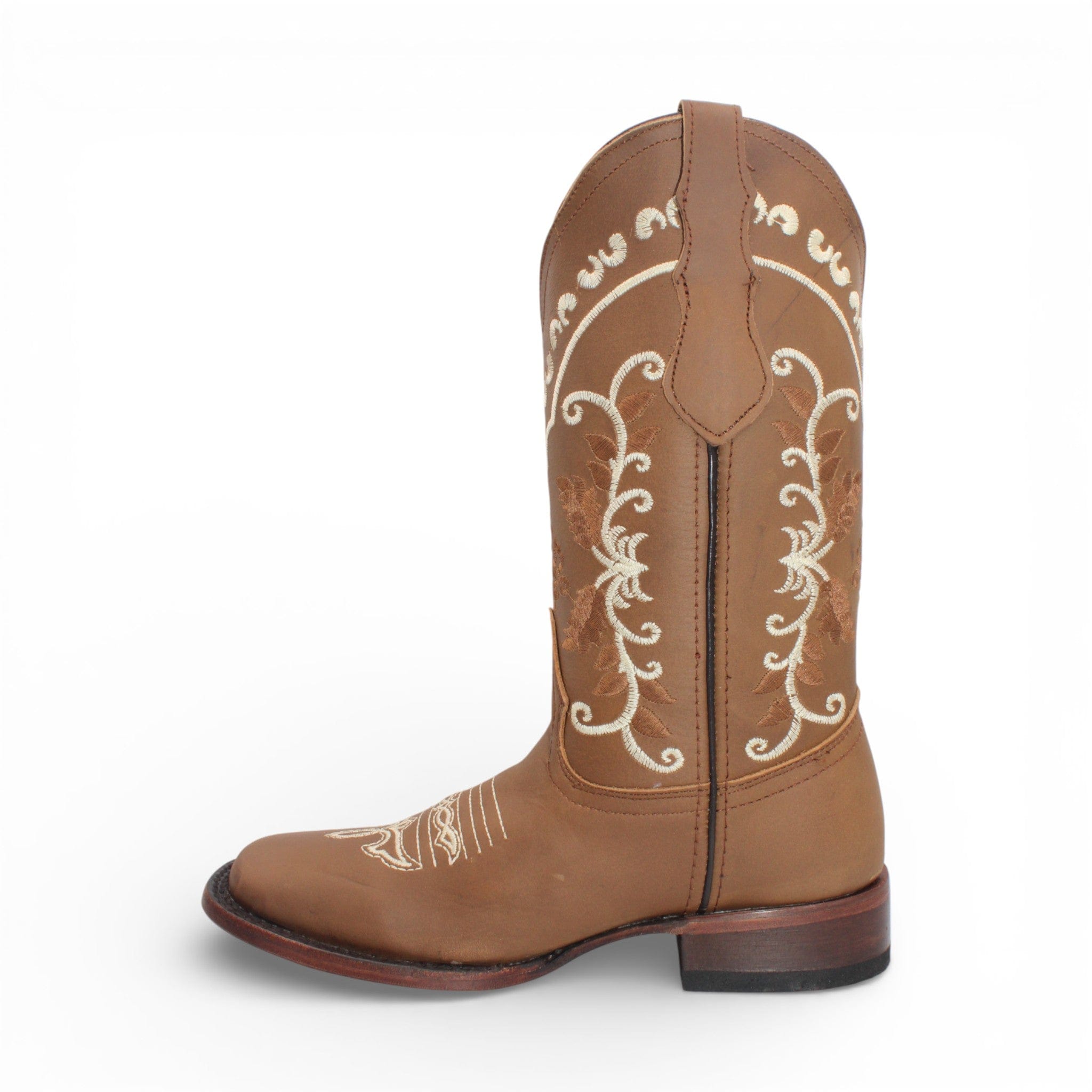 Hooch Boots Boots Women’s Genuine Leather Square Toe Tall Boots Tan Color – Hooch Boots