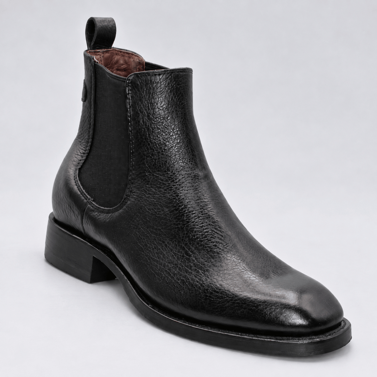 Hooch Boots Mens Boots Men's Privo Leather French Toe Ankle Boots Black Color – Hooch Boots