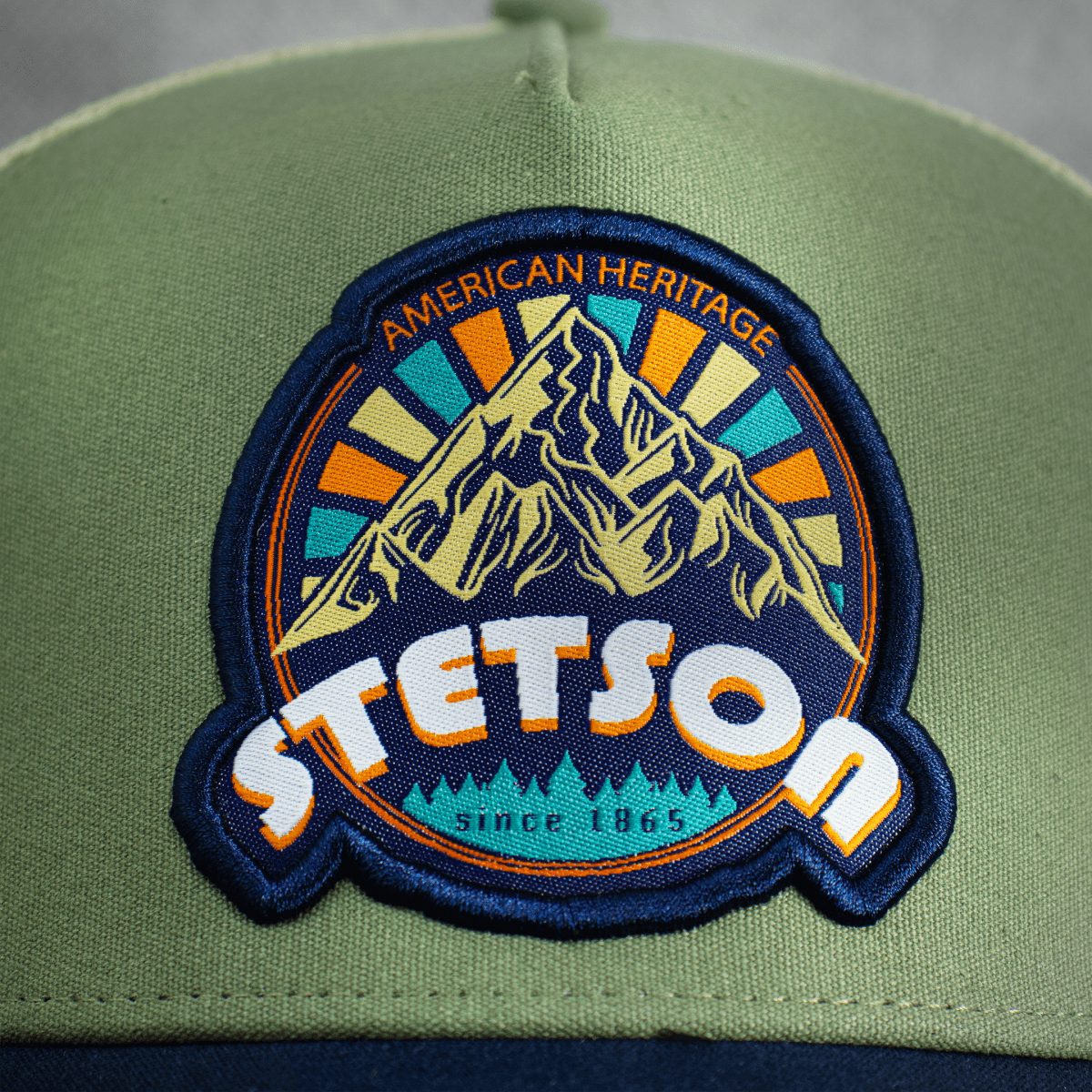 Hooch Stetson Cap Authentic Trucker Hat Original close up
