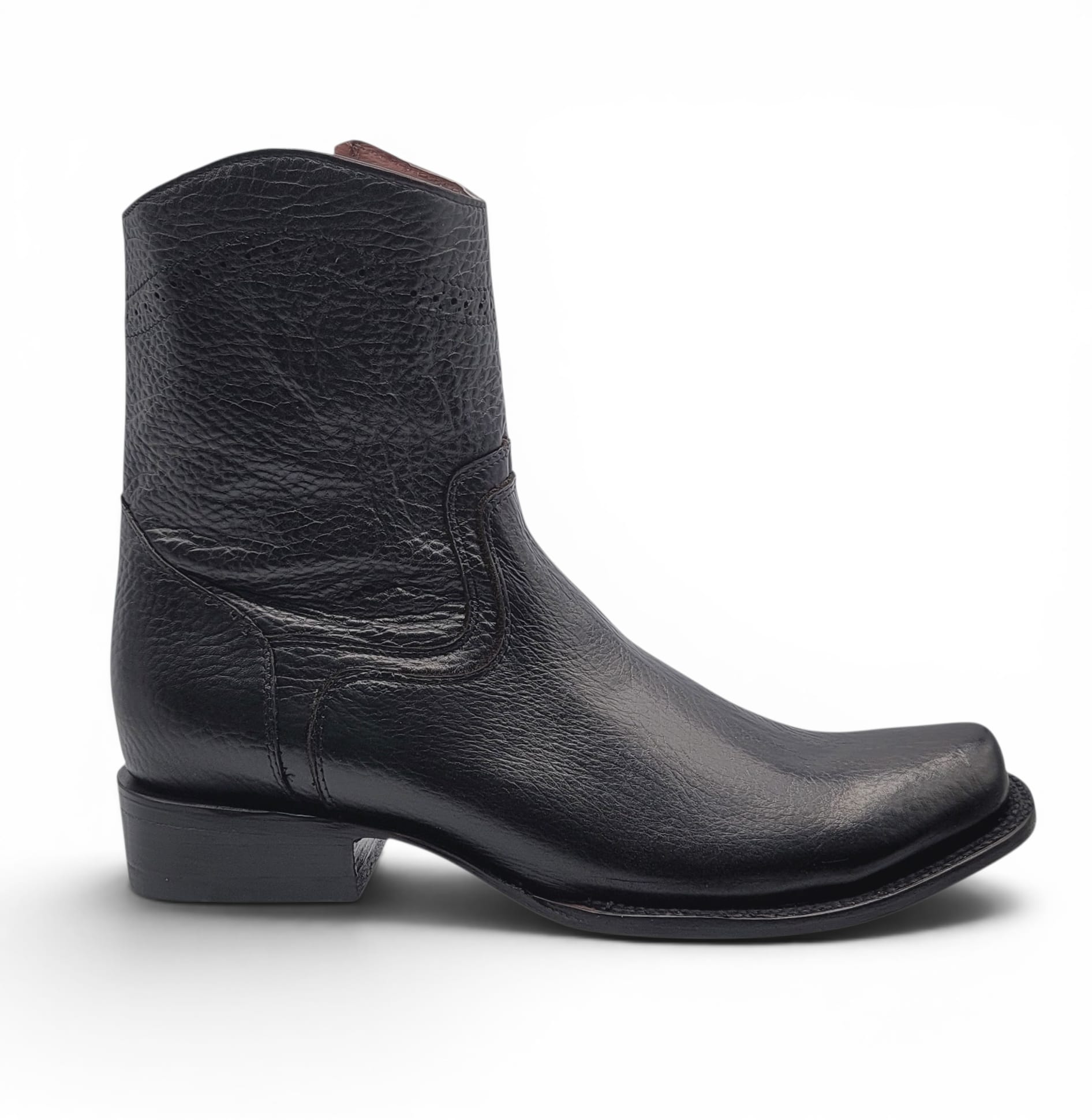 Hooch Western Boot & Belt Set Men’s Genuine Leather Dubai Toe Boots Black Color – Hooch Boots