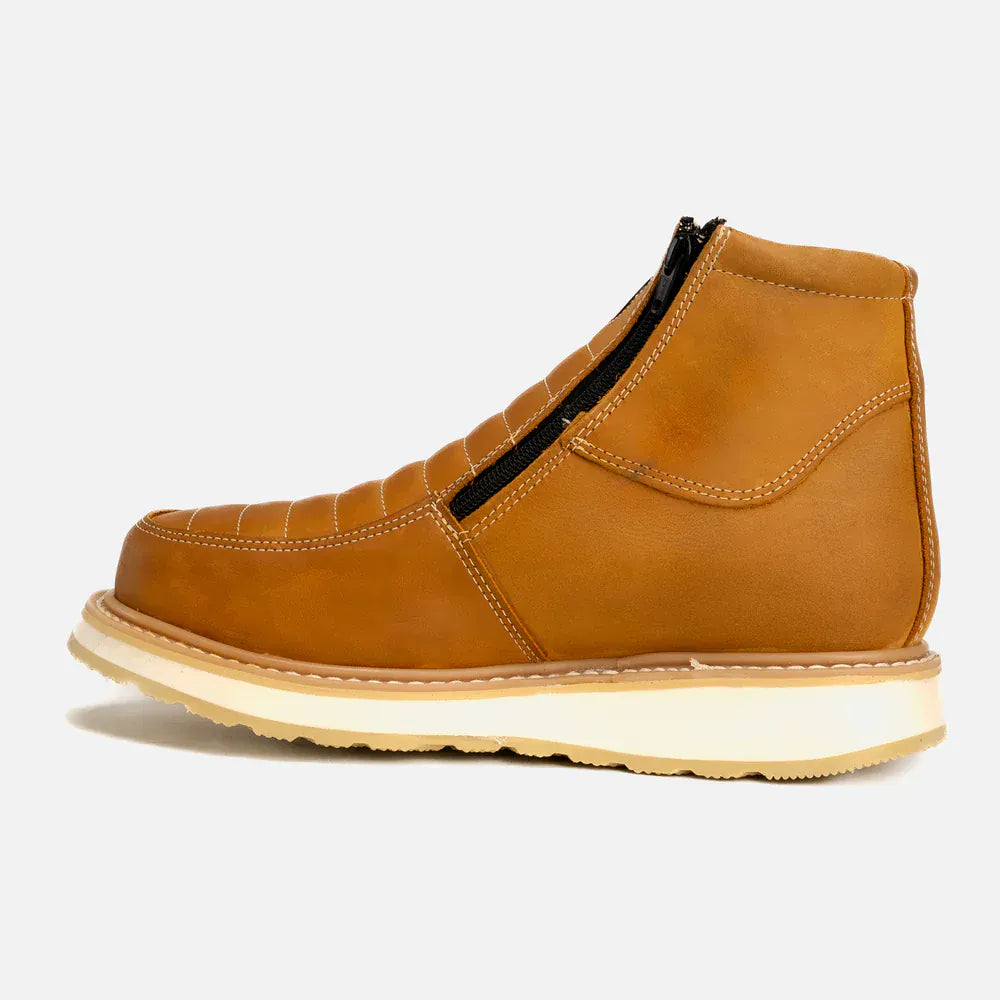 Joe Boots Boots Double Zipper Comfort Work Boot Habanna Color - Hammer Boots