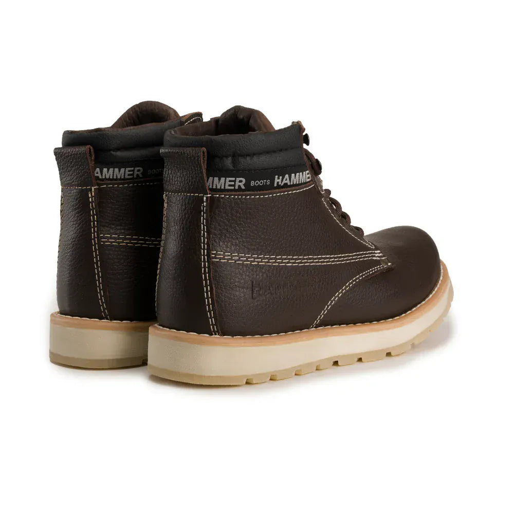 Joe Boots Boots Hammer Murphy Work Boots Doble Density Sole Leather Wine Color - Hammer Boots