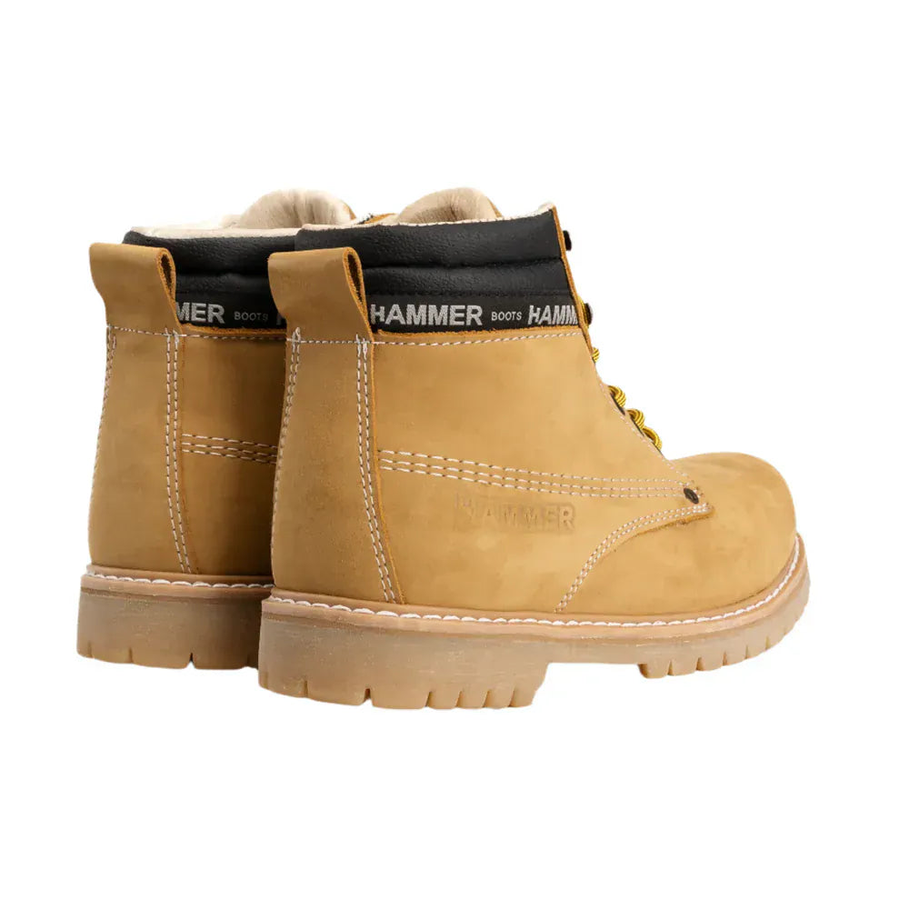Joe Boots Boots Hammer Murphy Work Boots Tractor Sole Suede Leather Honey Color - Hammer Boots