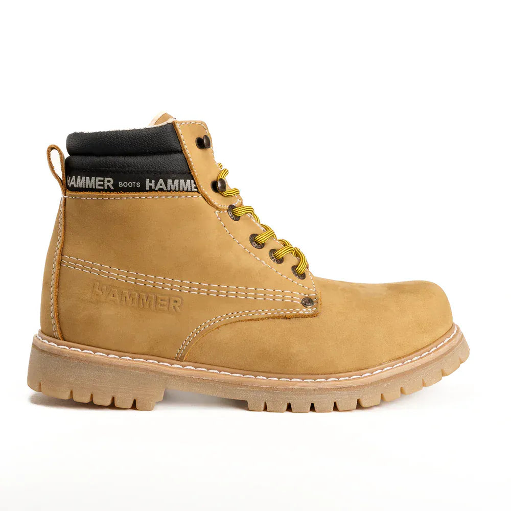 Joe Boots Boots Hammer Murphy Work Boots Tractor Sole Suede Leather Honey Color - Hammer Boots