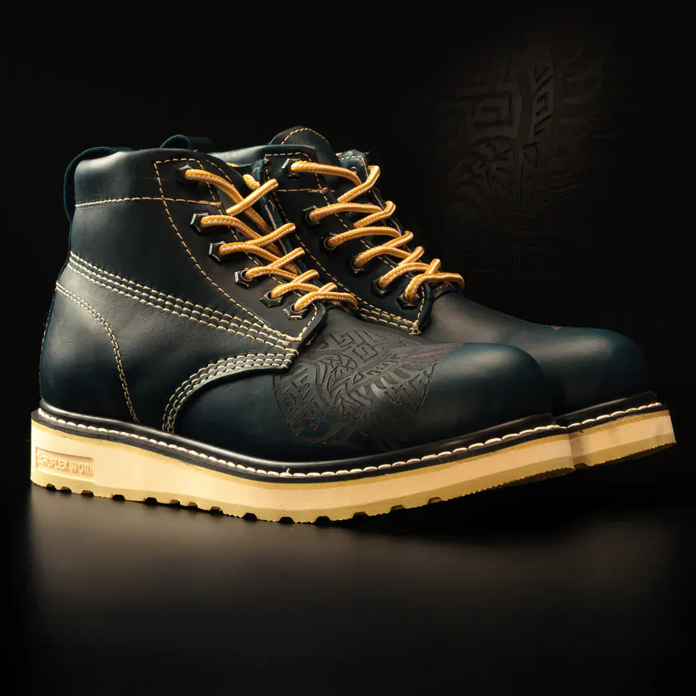 Joe Boots Boots Hammer Original Men's "El Clasico" Work Boot Blue Color - Hammer Boots