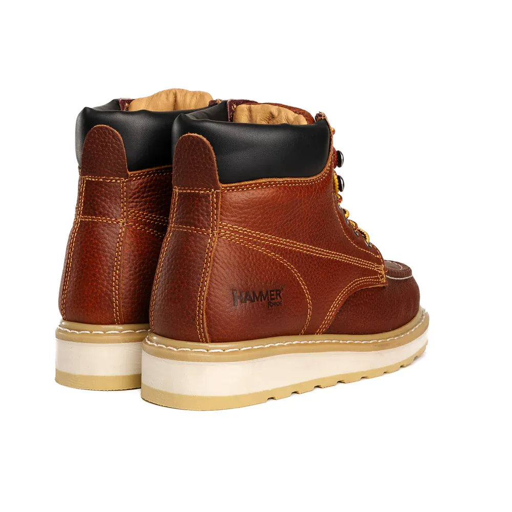 Joe Boots Boots Hunter Moc Toe Work Boot Tan Color - Hammer Boots