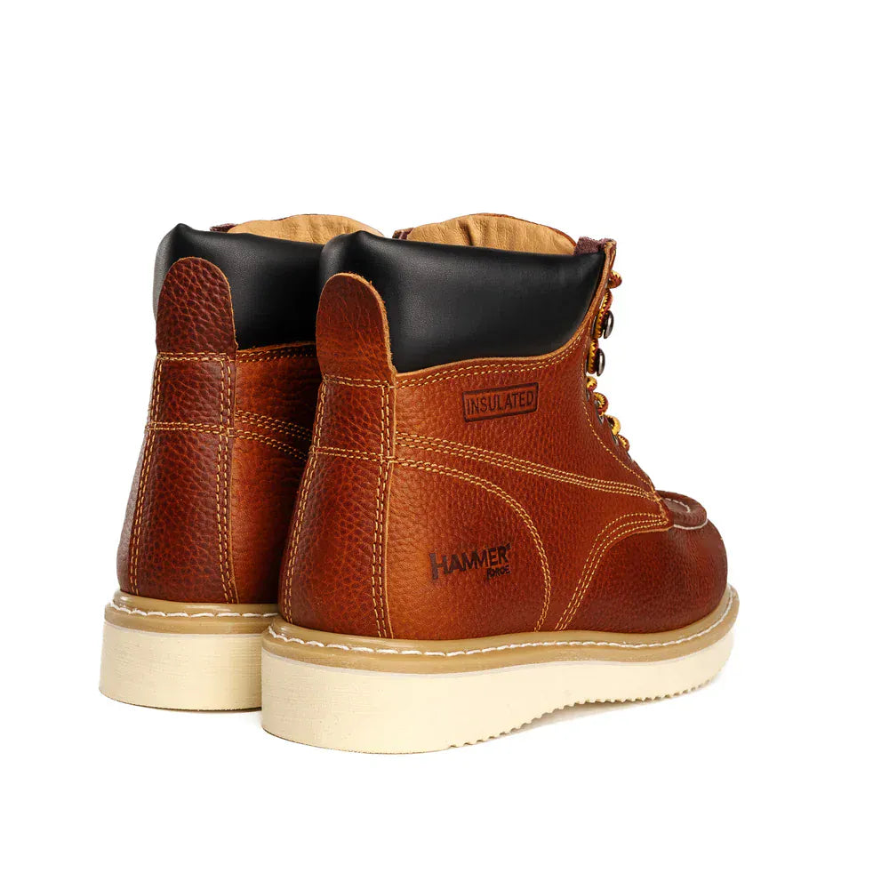 Joe Boots Boots Hunter Moc Toe Work Boot Tan Color - Hammer Boots
