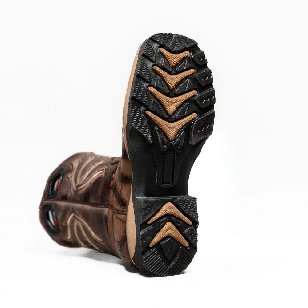 King Welt Boots Predator Pro Alligator 11' Work Boot Brown Color - King Welt