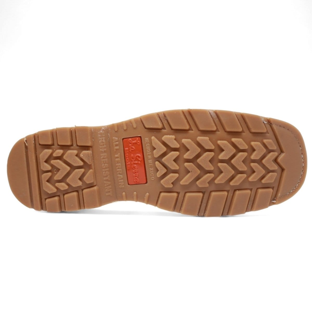 La Carreta Square Toe Work Boot Double Density Brown Caoba - Sole View
