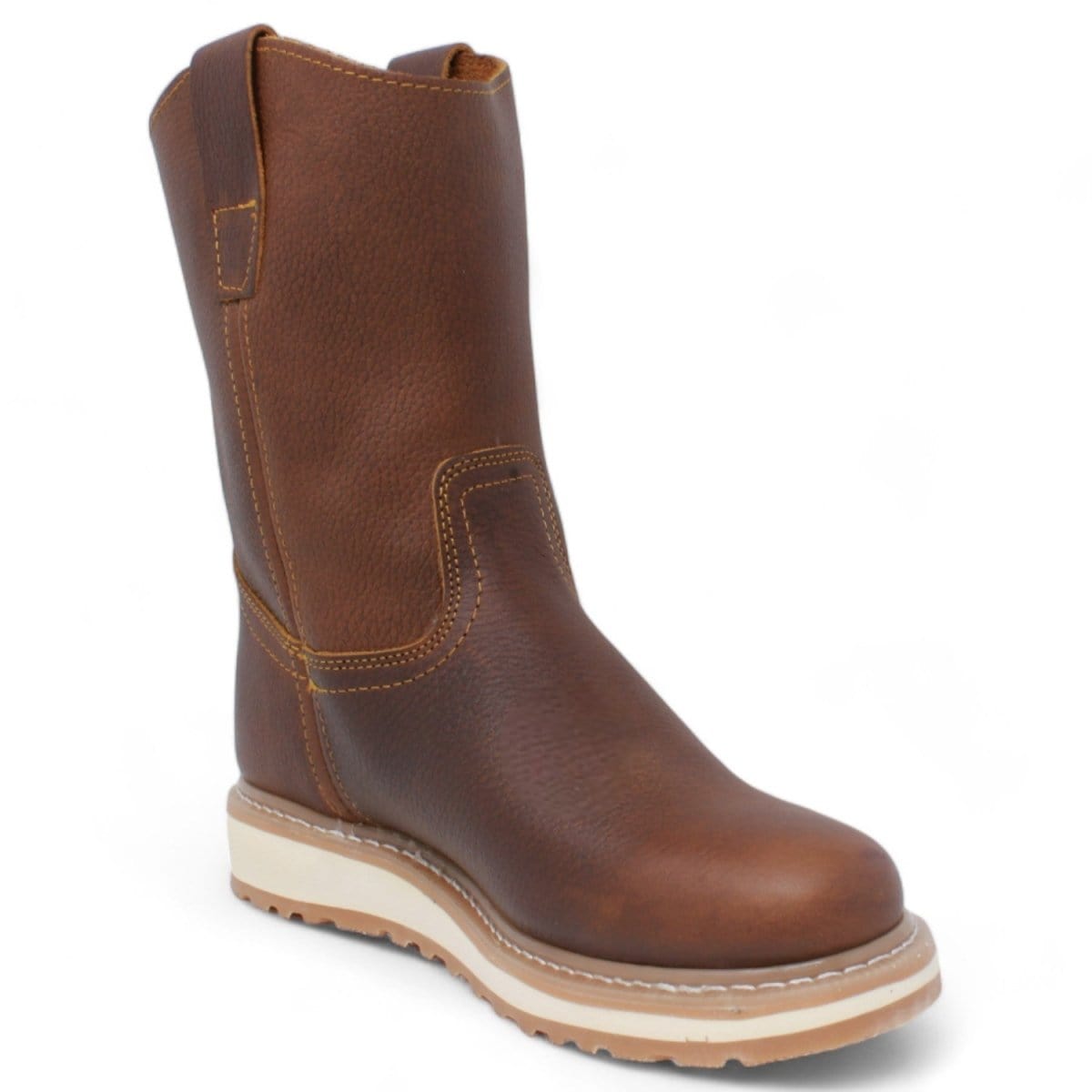 La Carreta Work Boot Double Density Brown - Side View